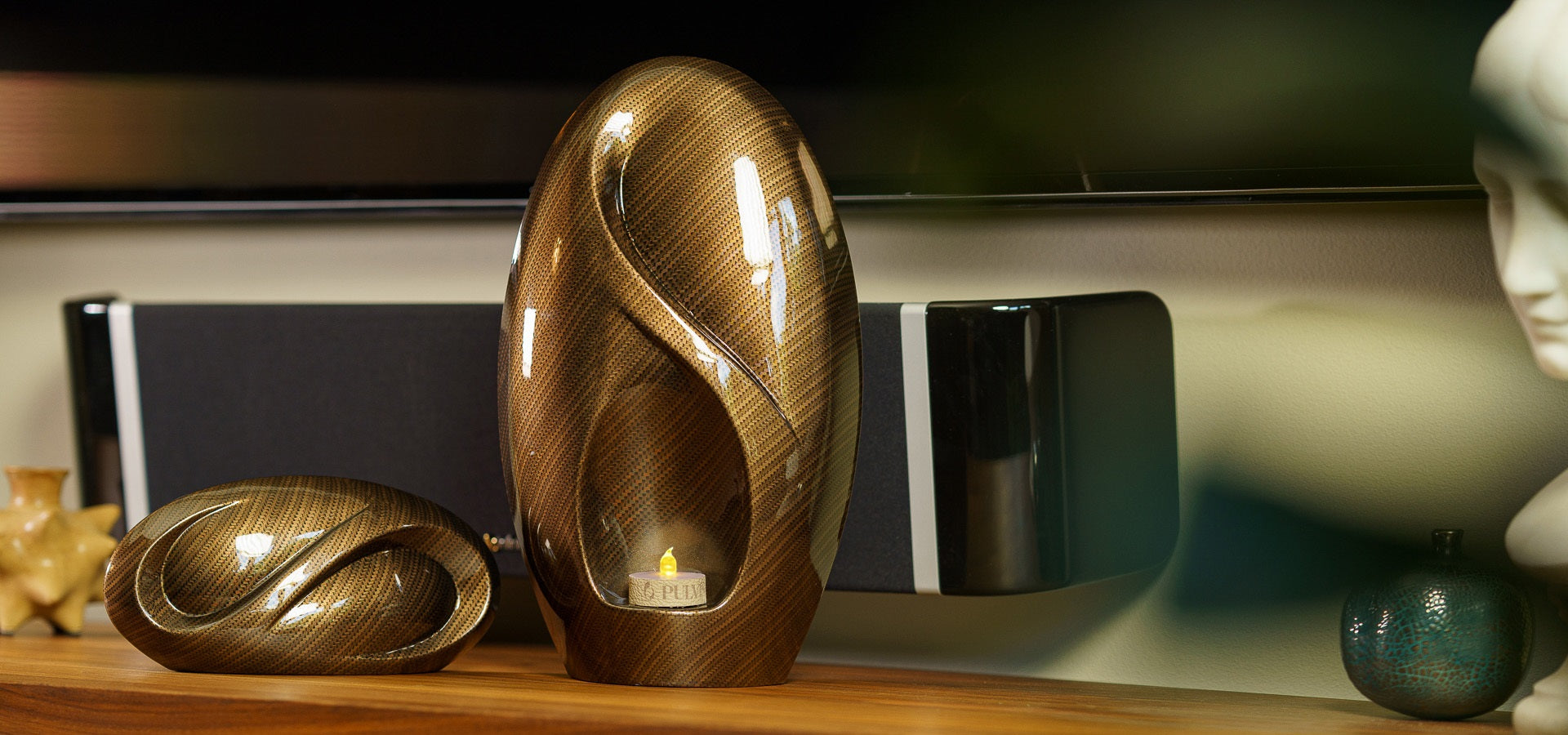 Hydro Dipping Cremation Urns by Pulvis Art Urns. HydroGraphics. Water Transfer Print Urns