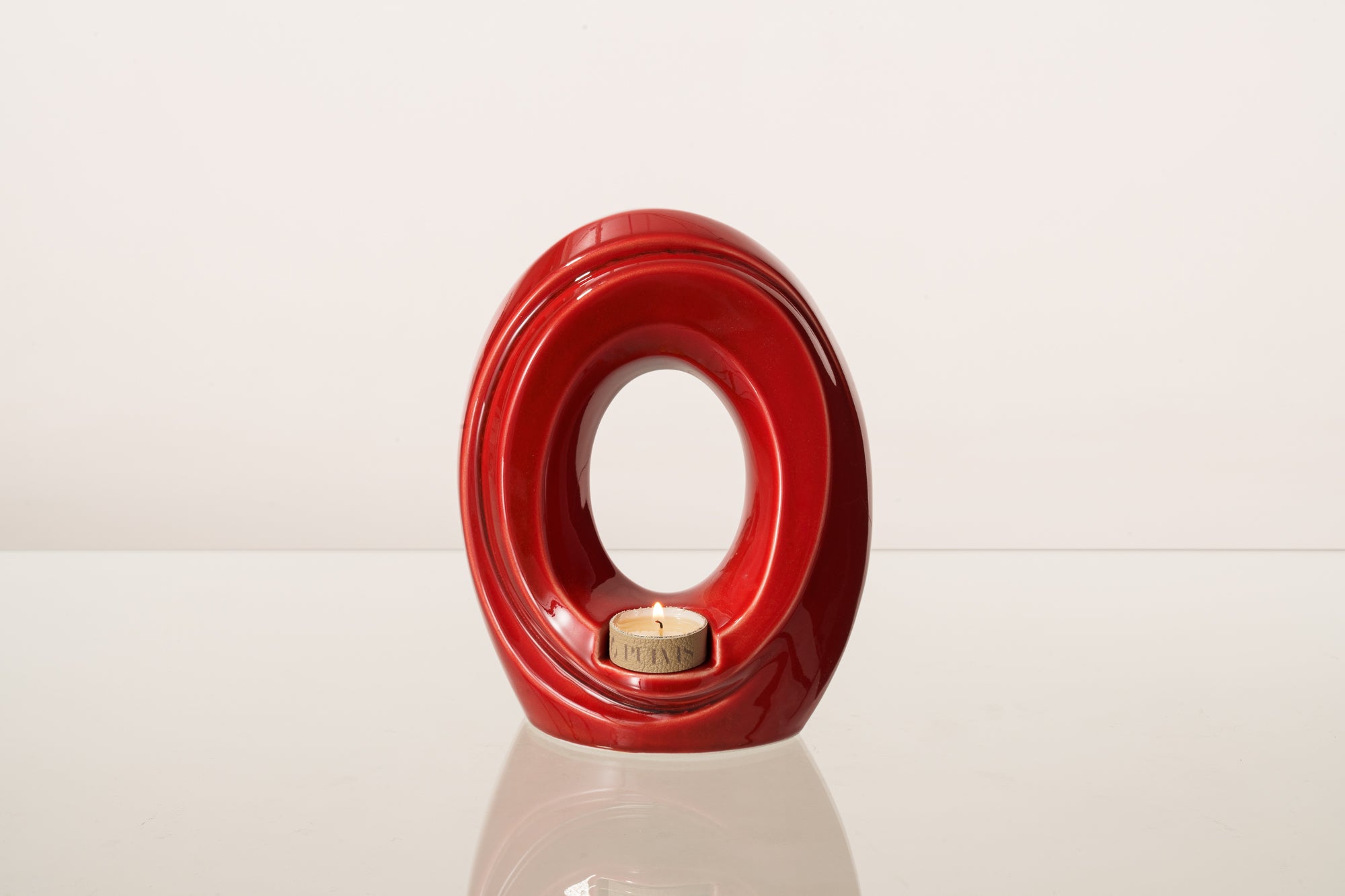 Artisan Cremation Urn for Ashes "The Passage" - Medium Urn | Red | Ceramic