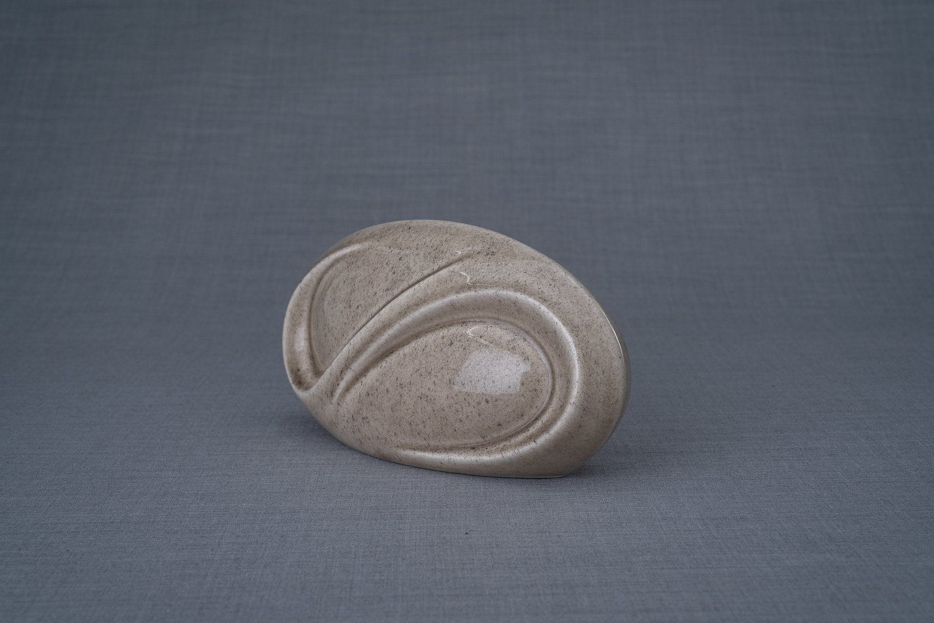 Eternity Cremation Keepsake for Ashes – Beige Grey | Small | Ceramic