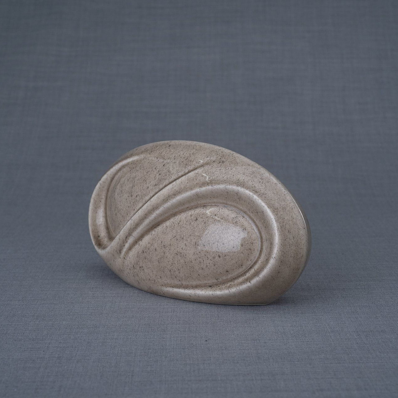 Eternity Cremation Keepsake for Ashes – Beige Grey | Small | Ceramic