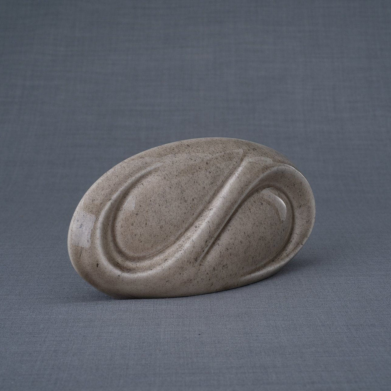 Eternity Cremation Keepsake for Ashes – Beige Grey | Small | Ceramic