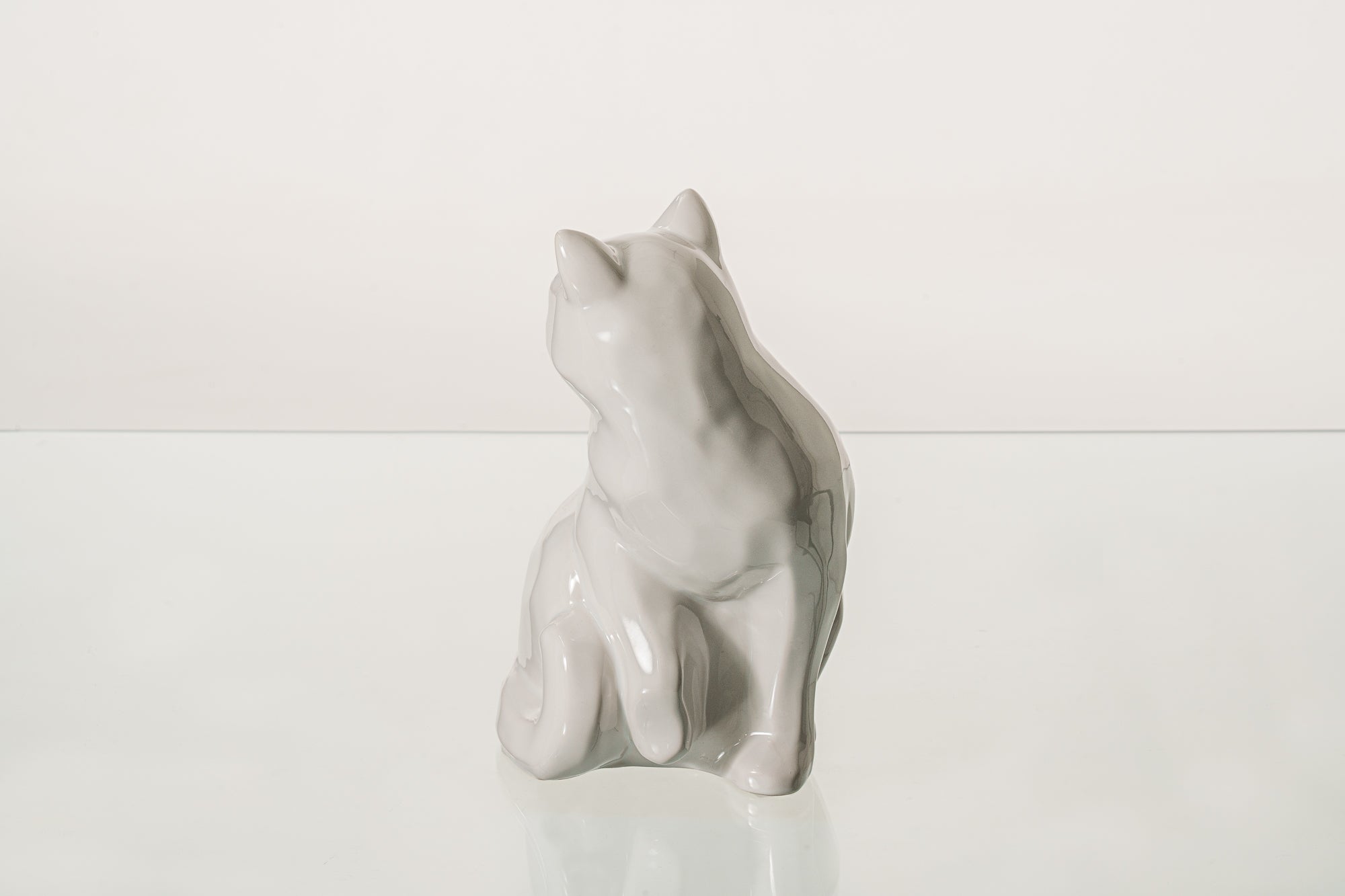 Felix Cat Urn for Ashes - White | Ceramic | Handmade Pet Urn