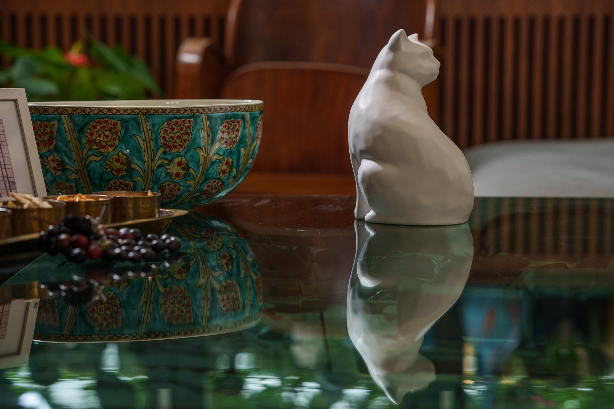 Felix Cat Urn for Ashes - White Matte | Ceramic | Handmade Pet Urn