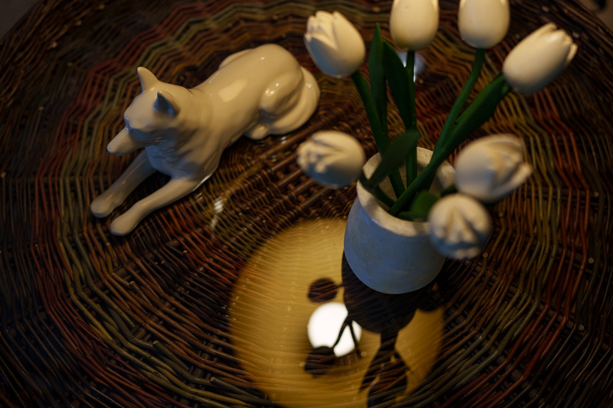 Pulvis Art Urns Pet Urn German Shepherd Pet Urn - Off-white | Ceramic Dog Urn