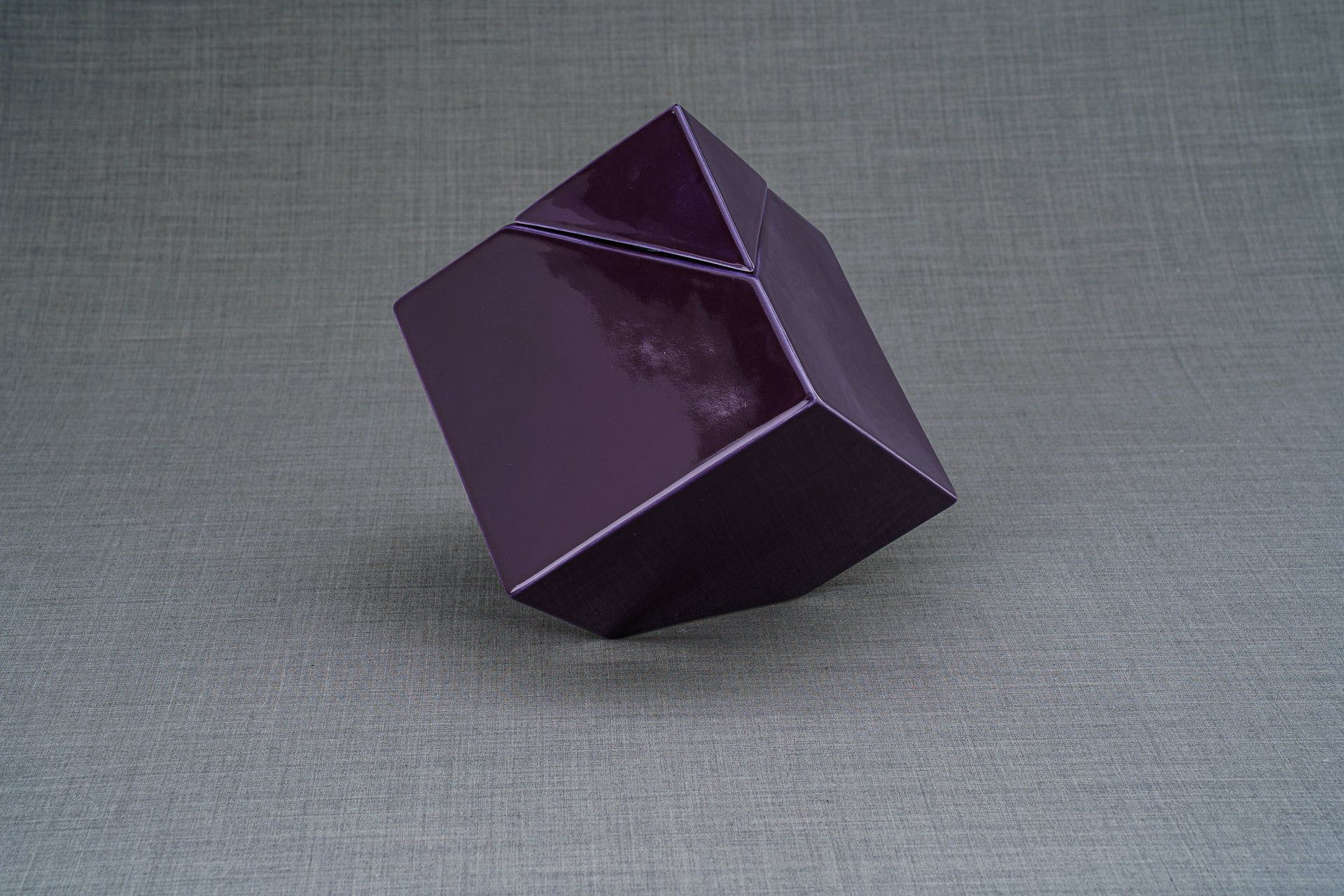 Pulvis Art Urns Adult Size Urn Abstract Cremation Urn for Ashes - Large | Violet | Ceramic
