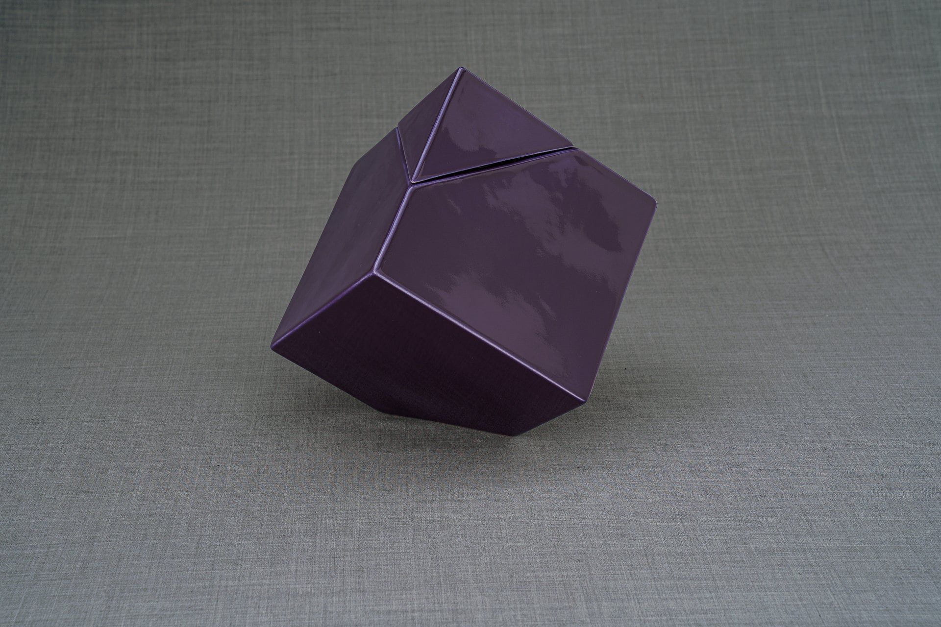 Pulvis Art Urns Adult Size Urn Abstract Cremation Urn for Ashes - Large | Violet | Ceramic
