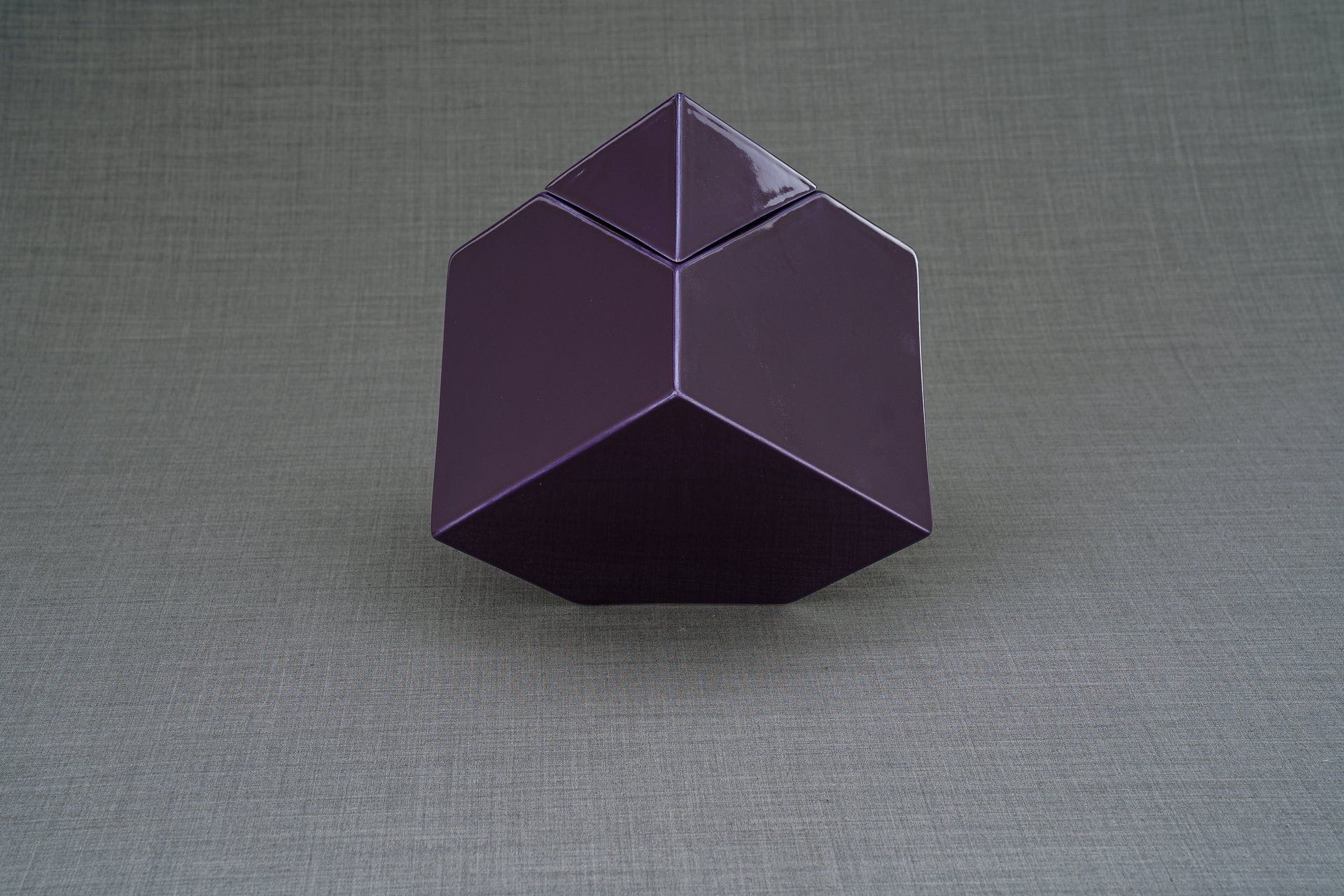 Pulvis Art Urns Adult Size Urn Abstract Cremation Urn for Ashes - Large | Violet | Ceramic