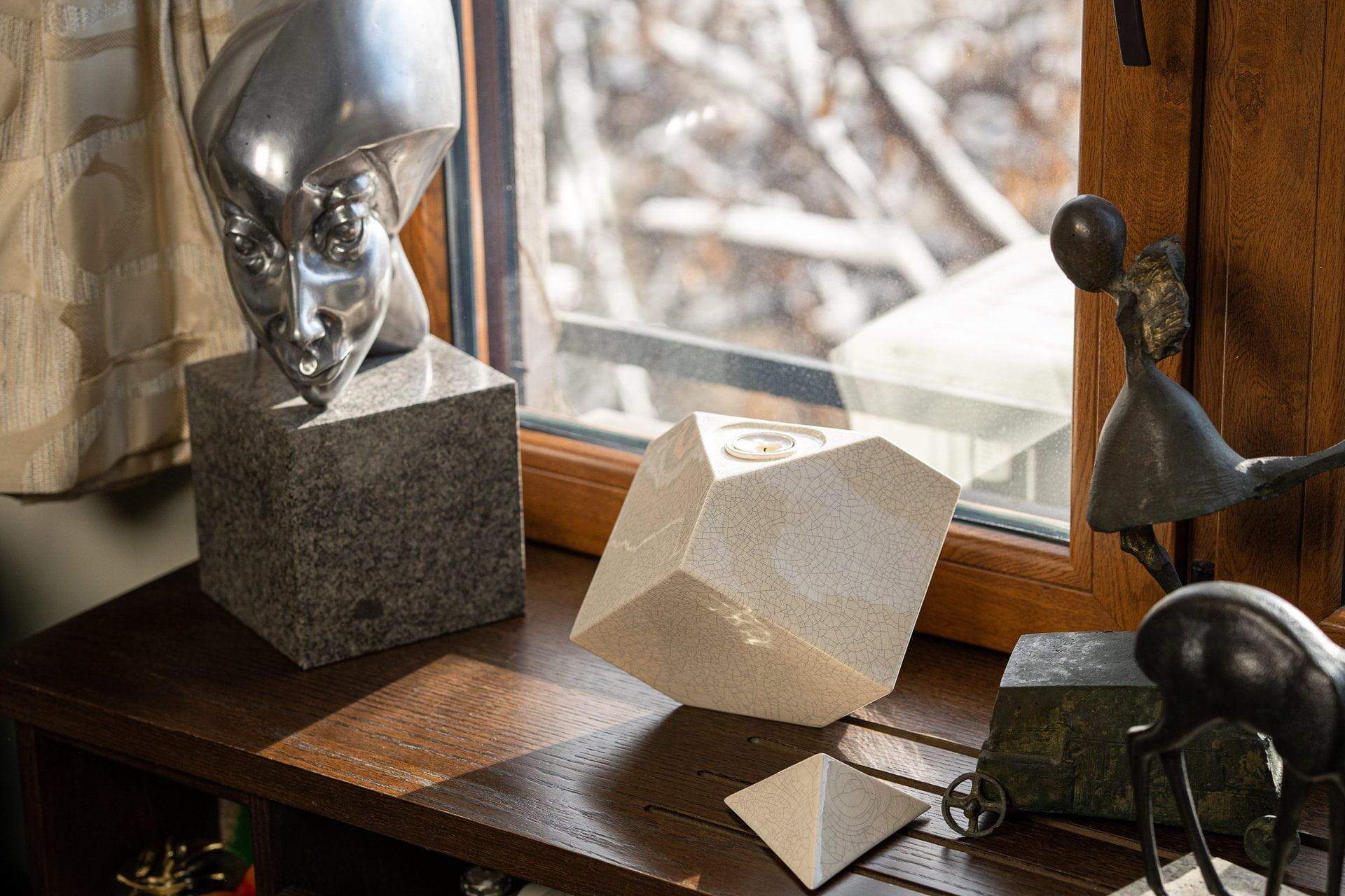 Abstract Cremation Urn for Ashes