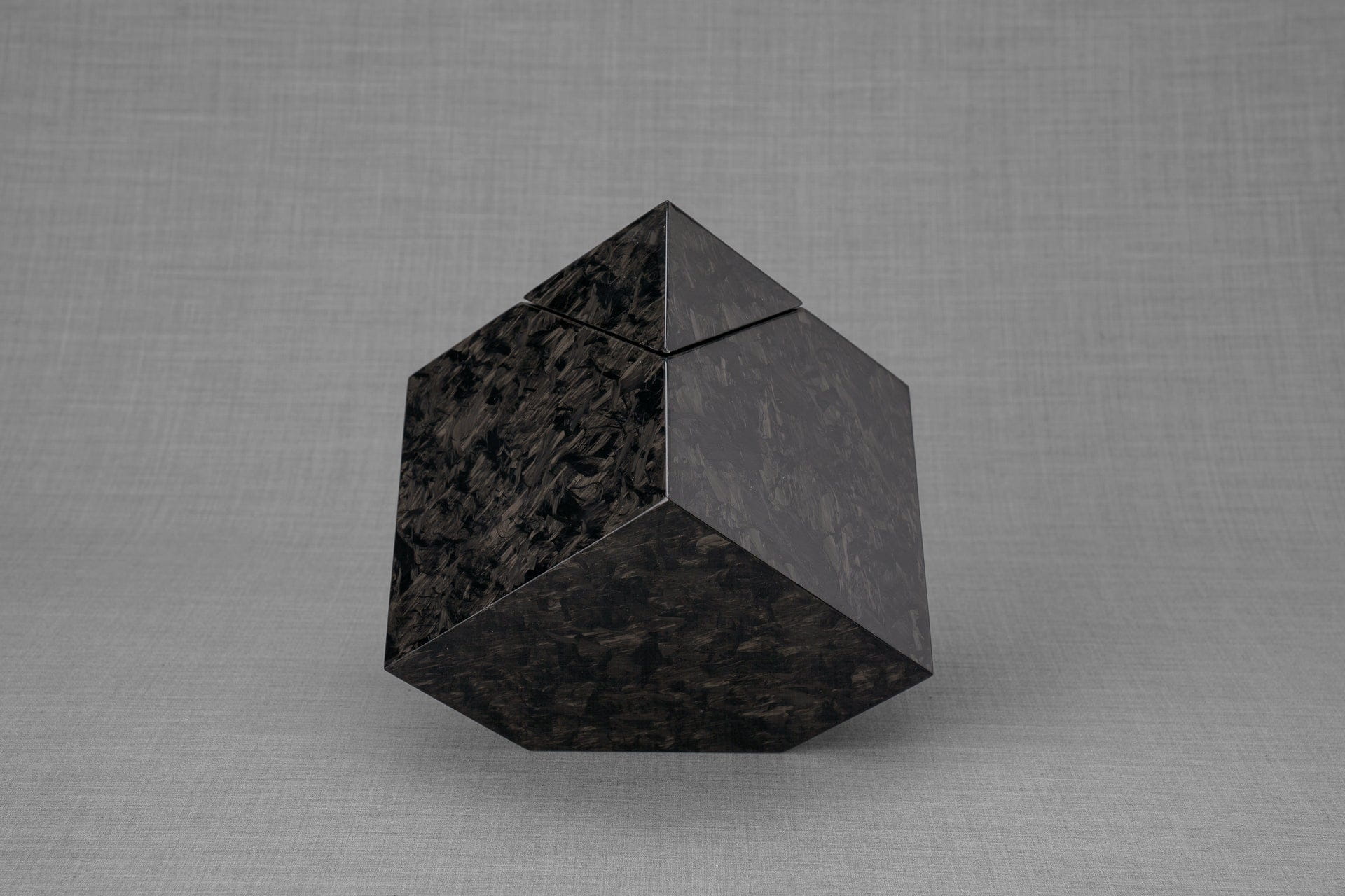 Pulvis Art Urns Adult Size Urn Carbon Fiber Cremation Urn "Abstract" - Forged Carbon Urn