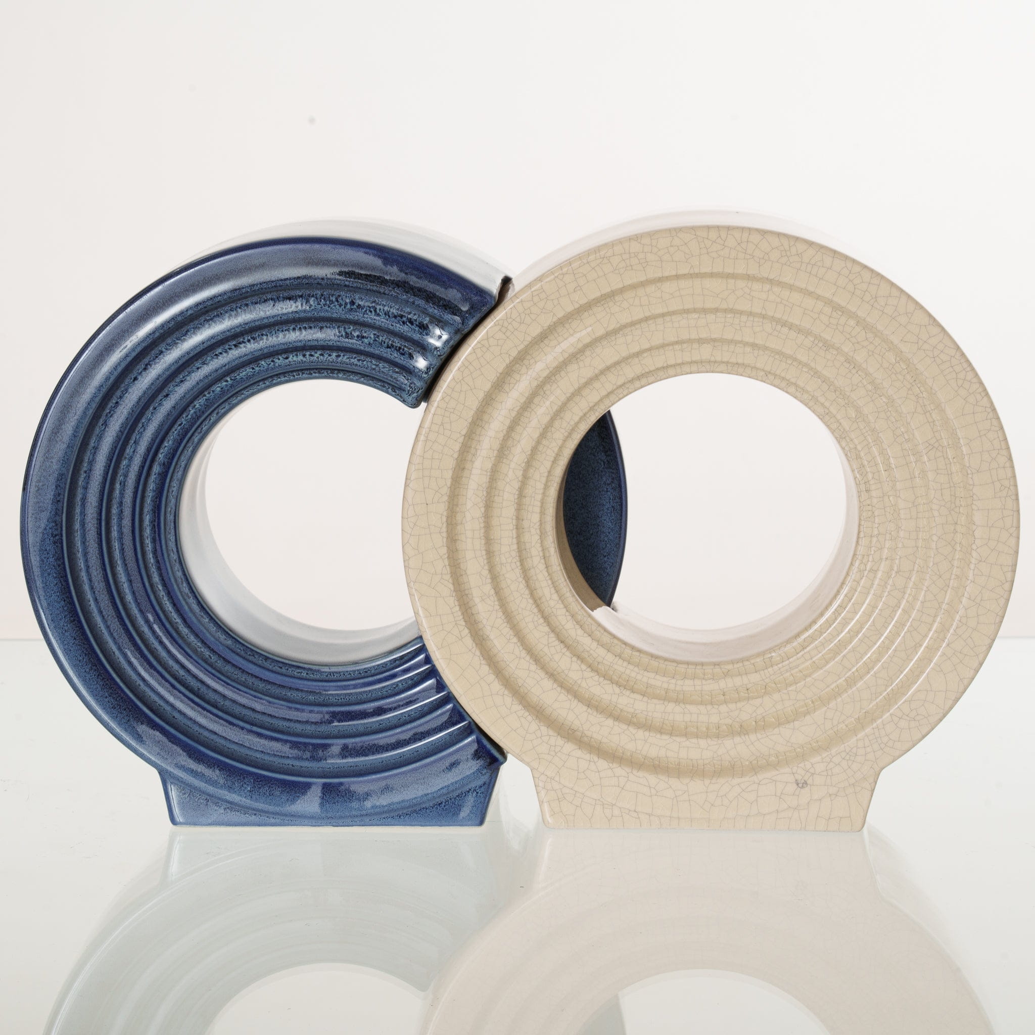 Pulvis Art Urns Adult Size Urn Companion Urn "Solace" - Memorial Urn for Two | Ceramic Double Urn