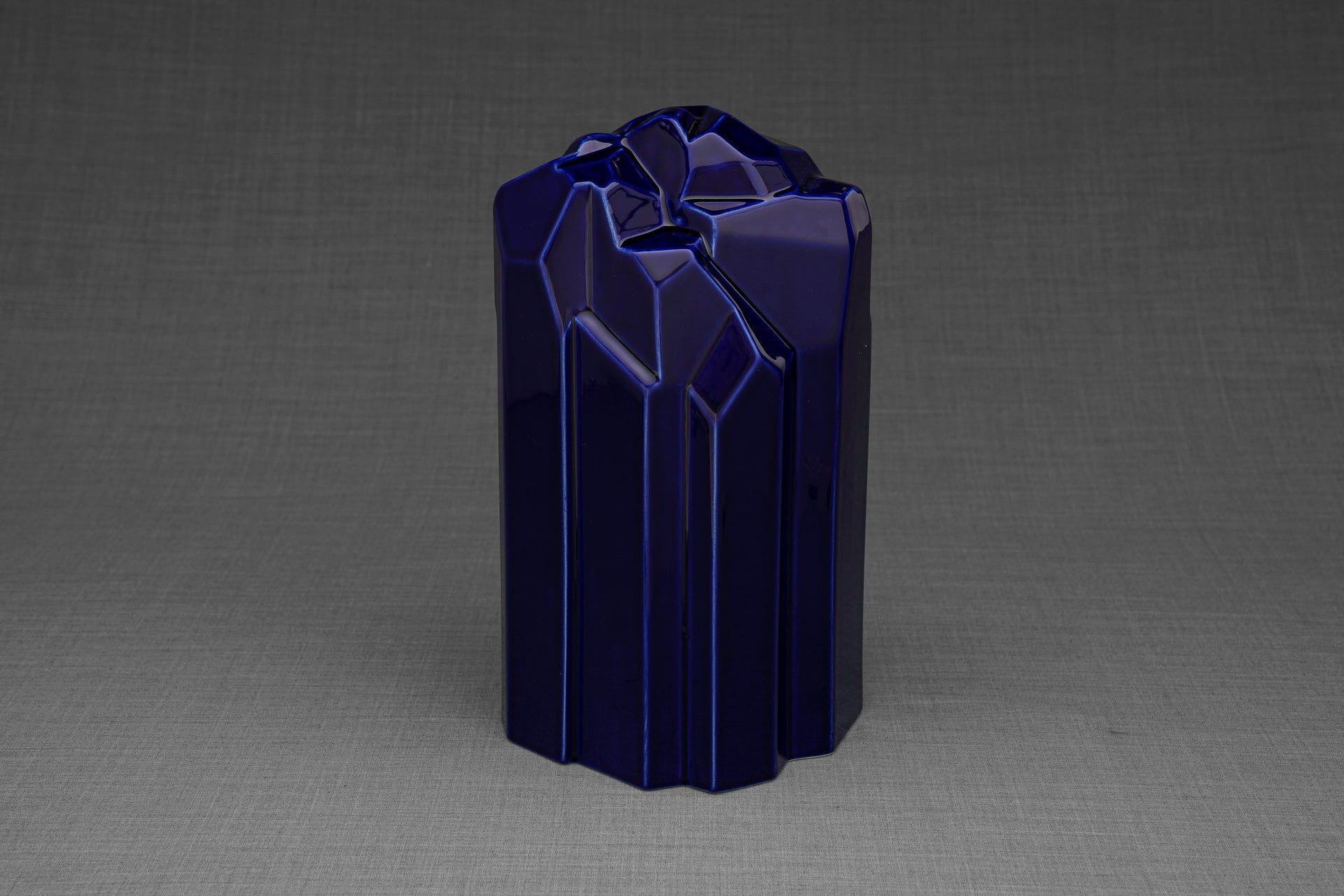 Pulvis Art Urns Adult Size Urn Cremation Candle Urn for Ashes "Heart" - Large | Blue Night | Ceramic