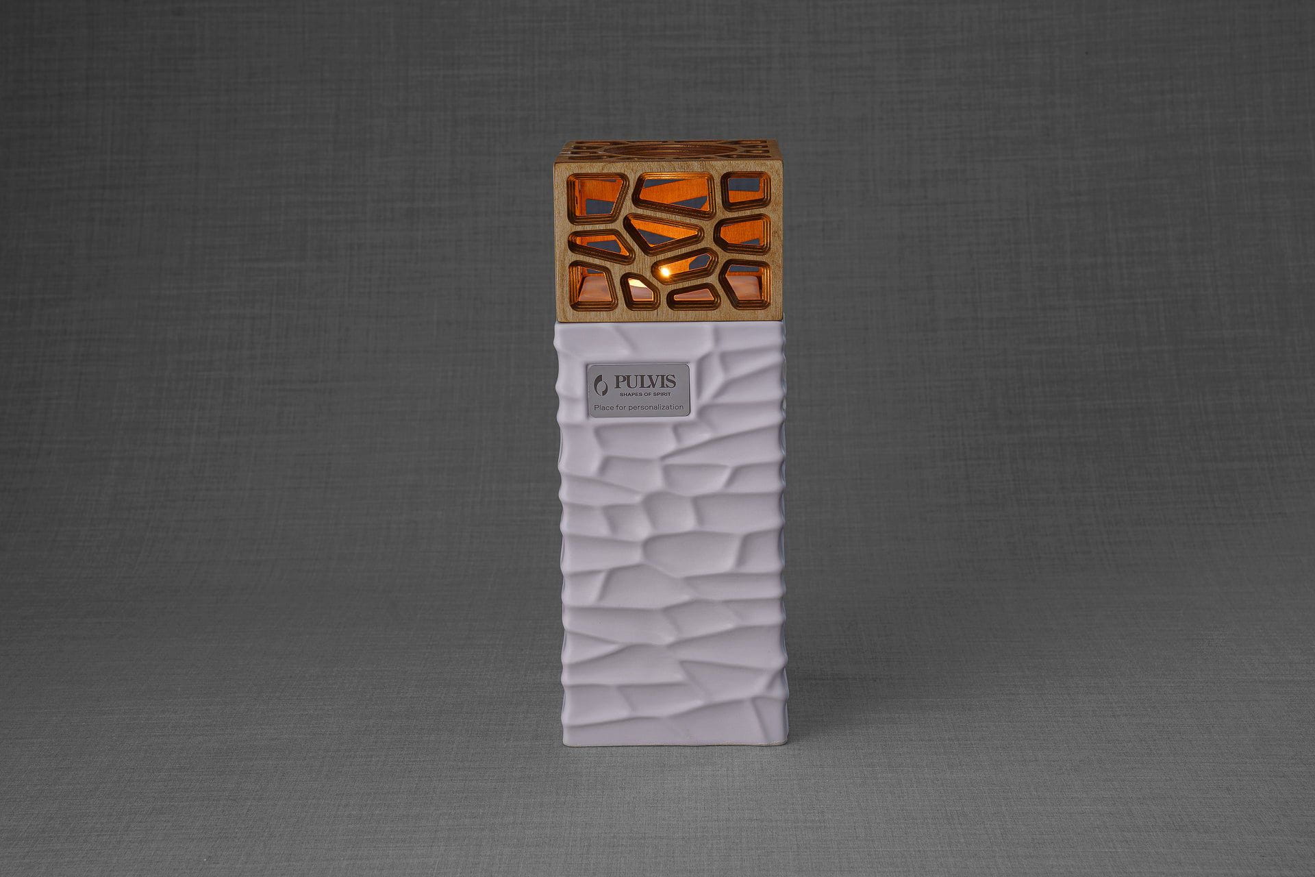 "Everlasting Flame" Cremation Urn for Ashes - Red | Ceramic Urn
