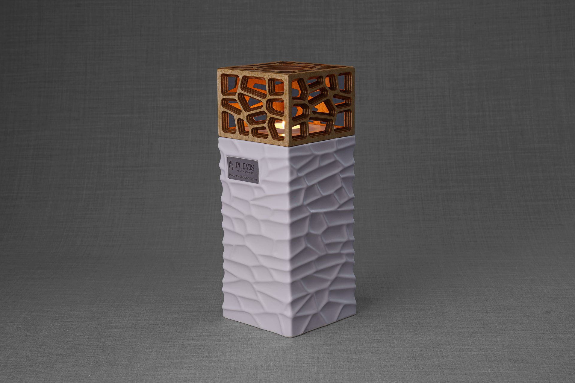 "Everlasting Flame" Cremation Urn for Ashes - Red | Ceramic Urn