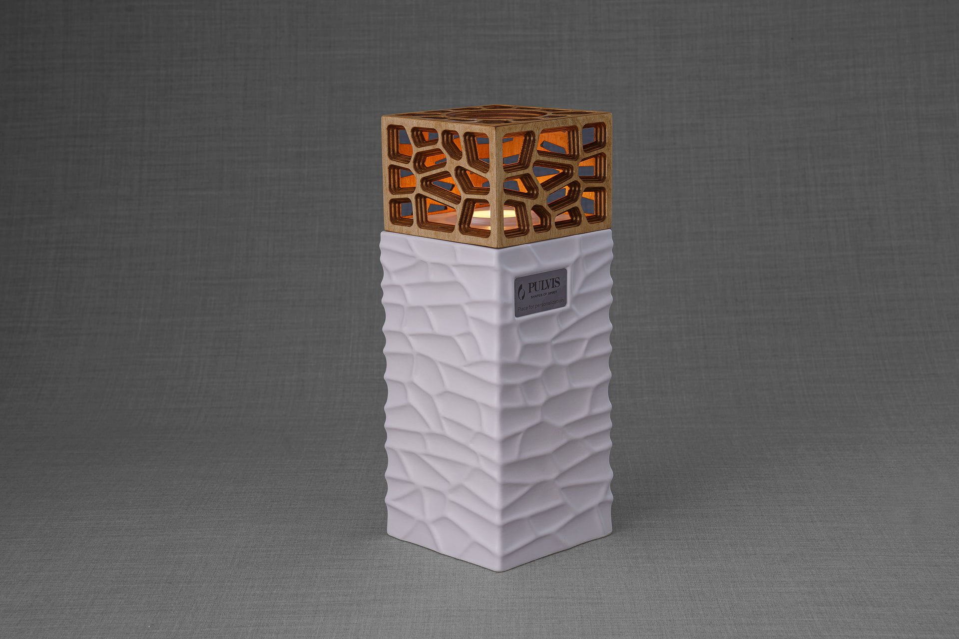 "Everlasting Flame" Cremation Urn for Ashes - Red | Ceramic Urn
