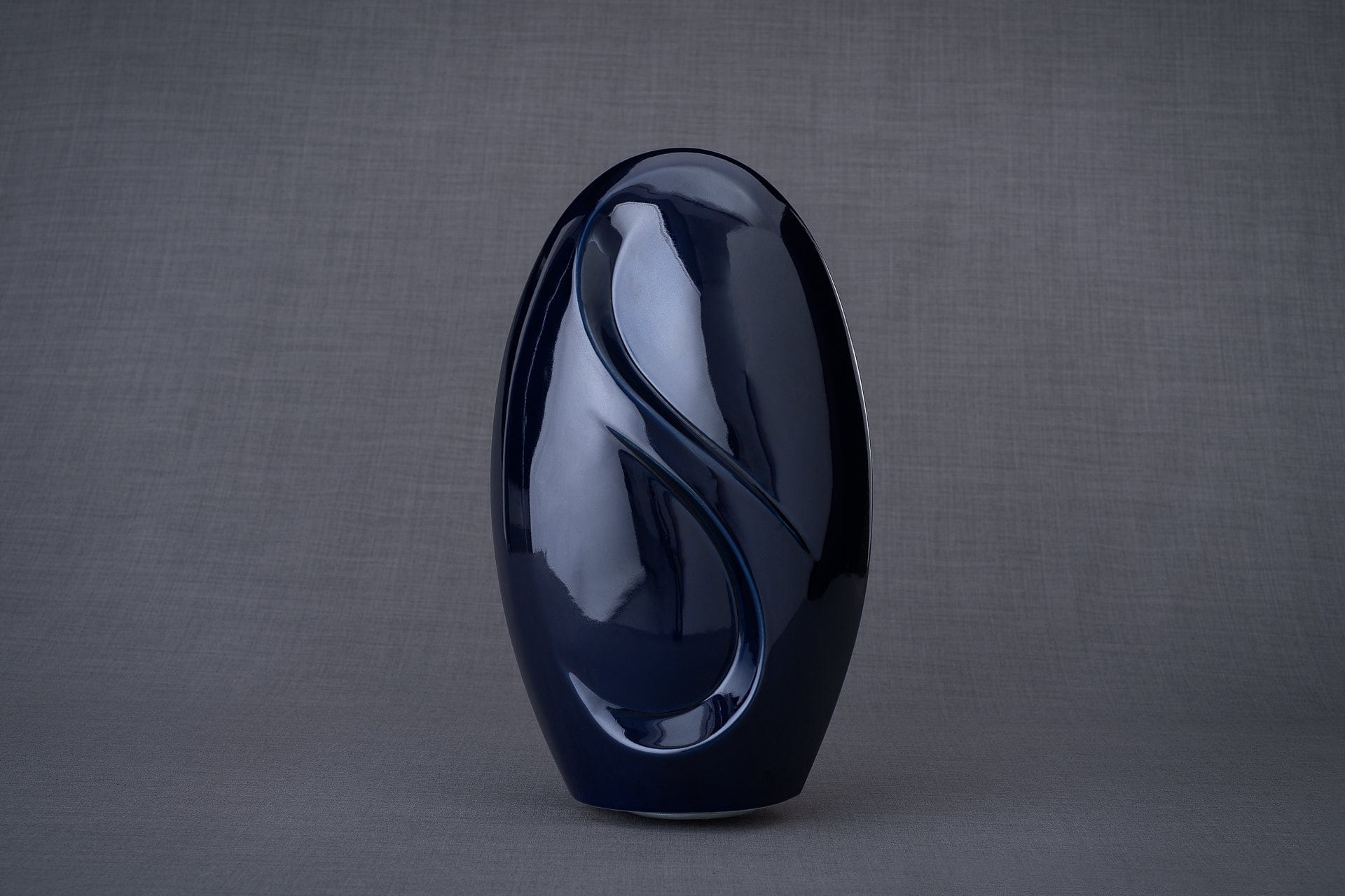 Pulvis Art Urns Adult Size Urn Eternity Handmade Cremation Urn for Ashes - Large | Cobalt Metallic | Ceramic