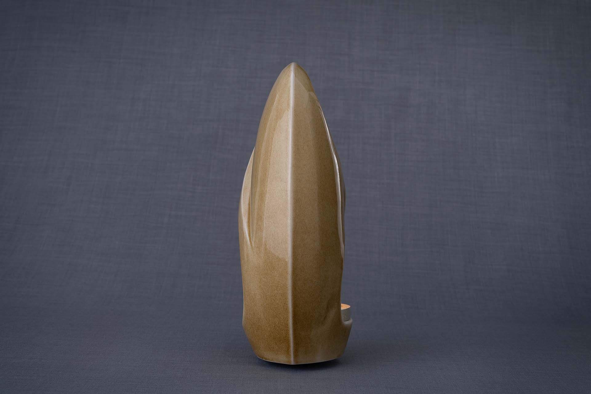 Pulvis Art Urns Adult Size Urn Eternity Handmade Cremation Urn for Ashes - Large | Dark Sand | Ceramic