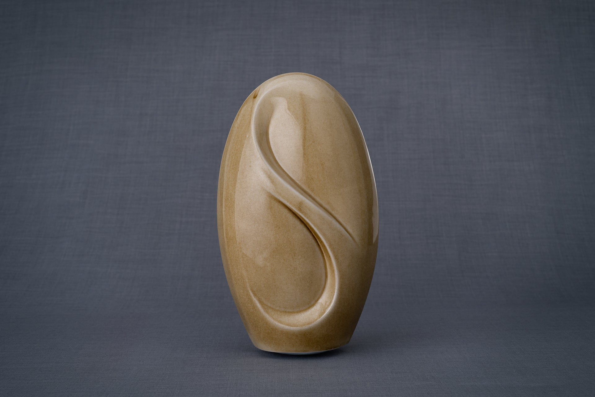 Pulvis Art Urns Adult Size Urn Eternity Handmade Cremation Urn for Ashes - Large | Dark Sand | Ceramic