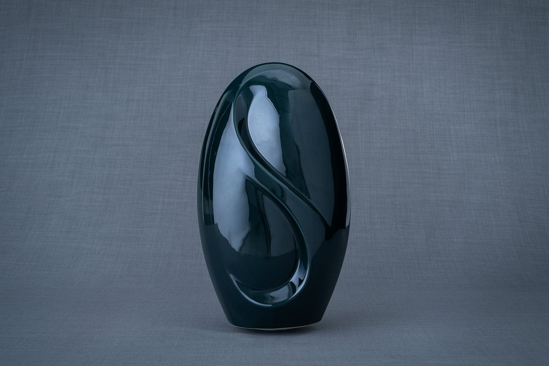Pulvis Art Urns Adult Size Urn Eternity Handmade Cremation Urn for Ashes - Large | Oxide Green | Ceramic