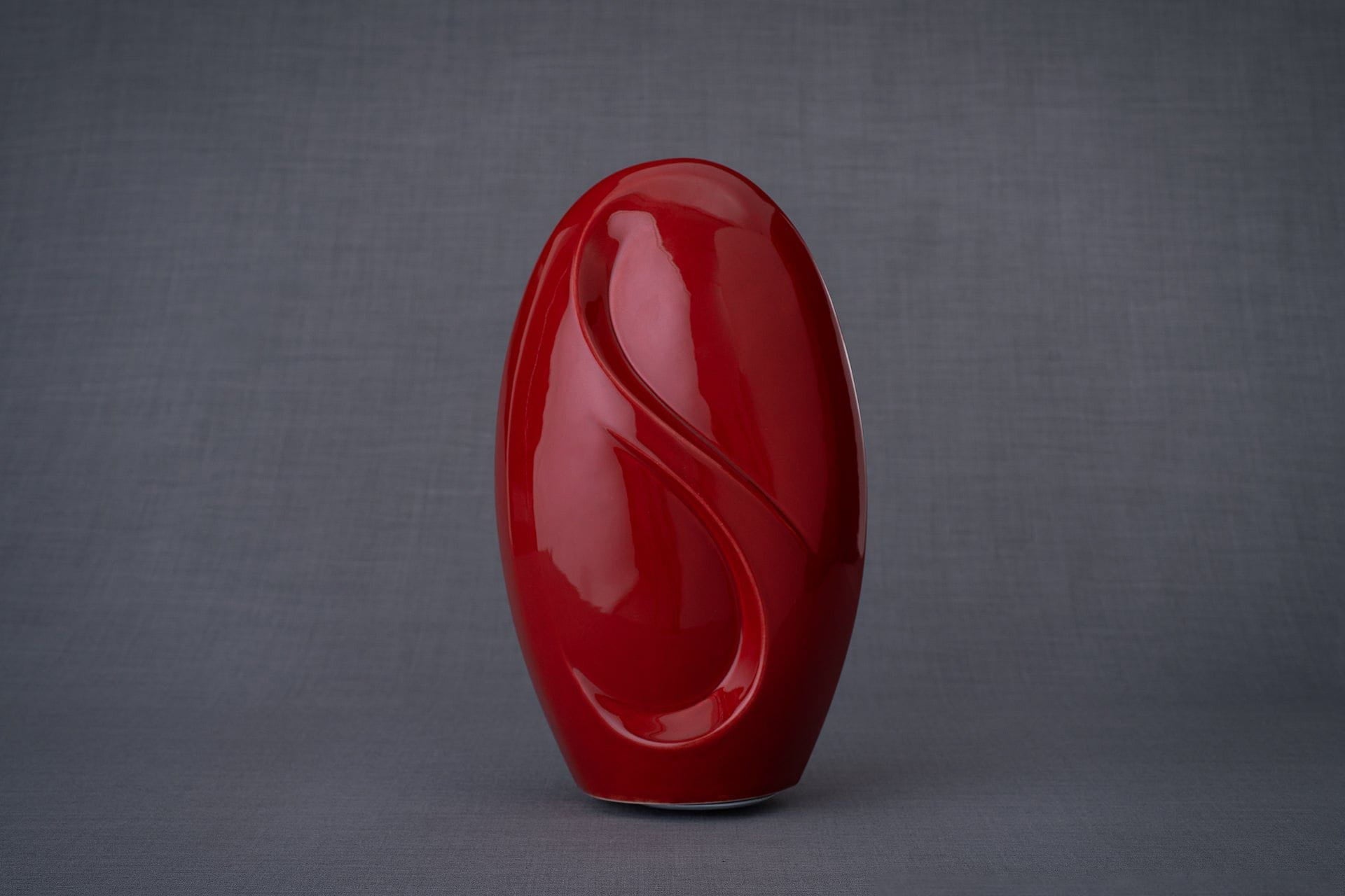 Pulvis Art Urns Adult Size Urn Eternity Handmade Cremation Urn for Ashes - Large | Red | Ceramic
