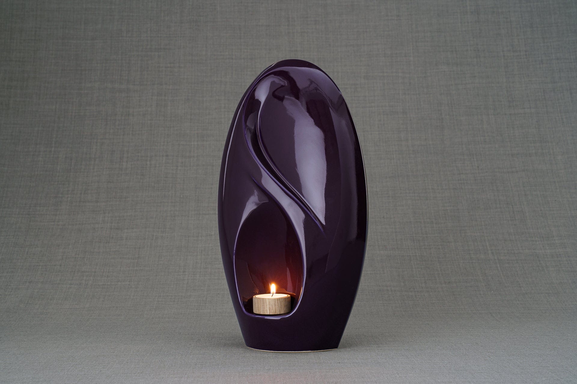 Pulvis Art Urns Adult Size Urn Eternity Handmade Cremation Urn for Ashes - Large | Violet | Ceramic