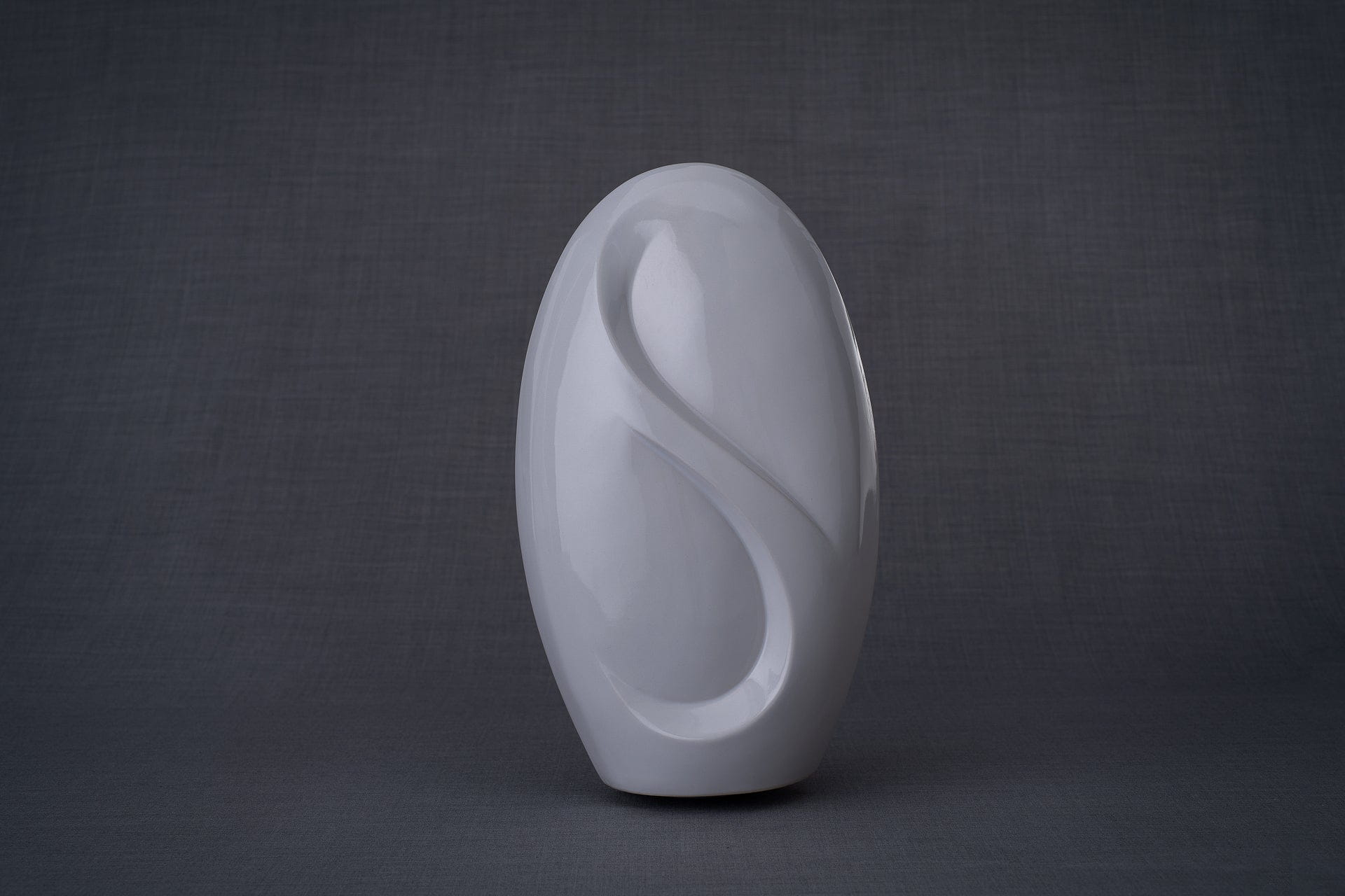 Pulvis Art Urns Adult Size Urn Eternity Handmade Cremation Urn for Ashes - Large | White | Ceramic