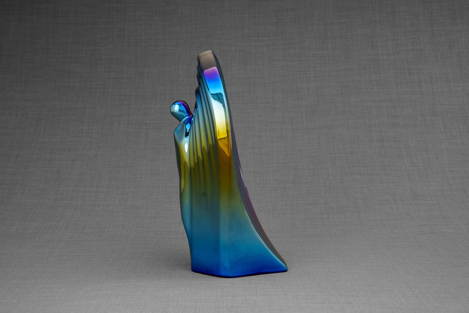 Pulvis Art Urns Adult Size Urn Exclusive Cremation Urn for Ashes "Guardian" - Large | Shiny Yellow