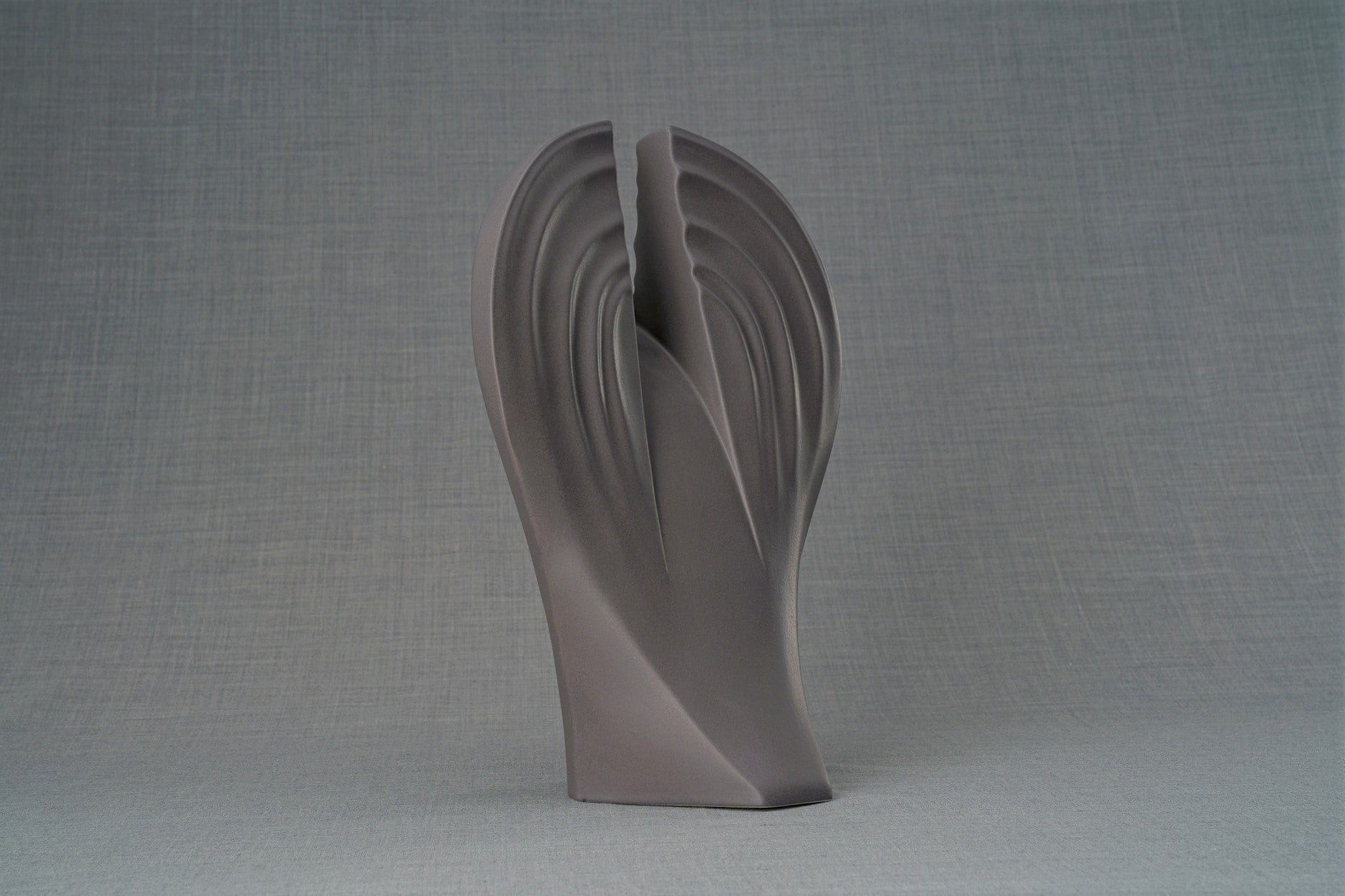 Pulvis Art Urns Adult Size Urn Guardian Handmade Cremation Urn for Ashes - Large | Gray Matte | Ceramic