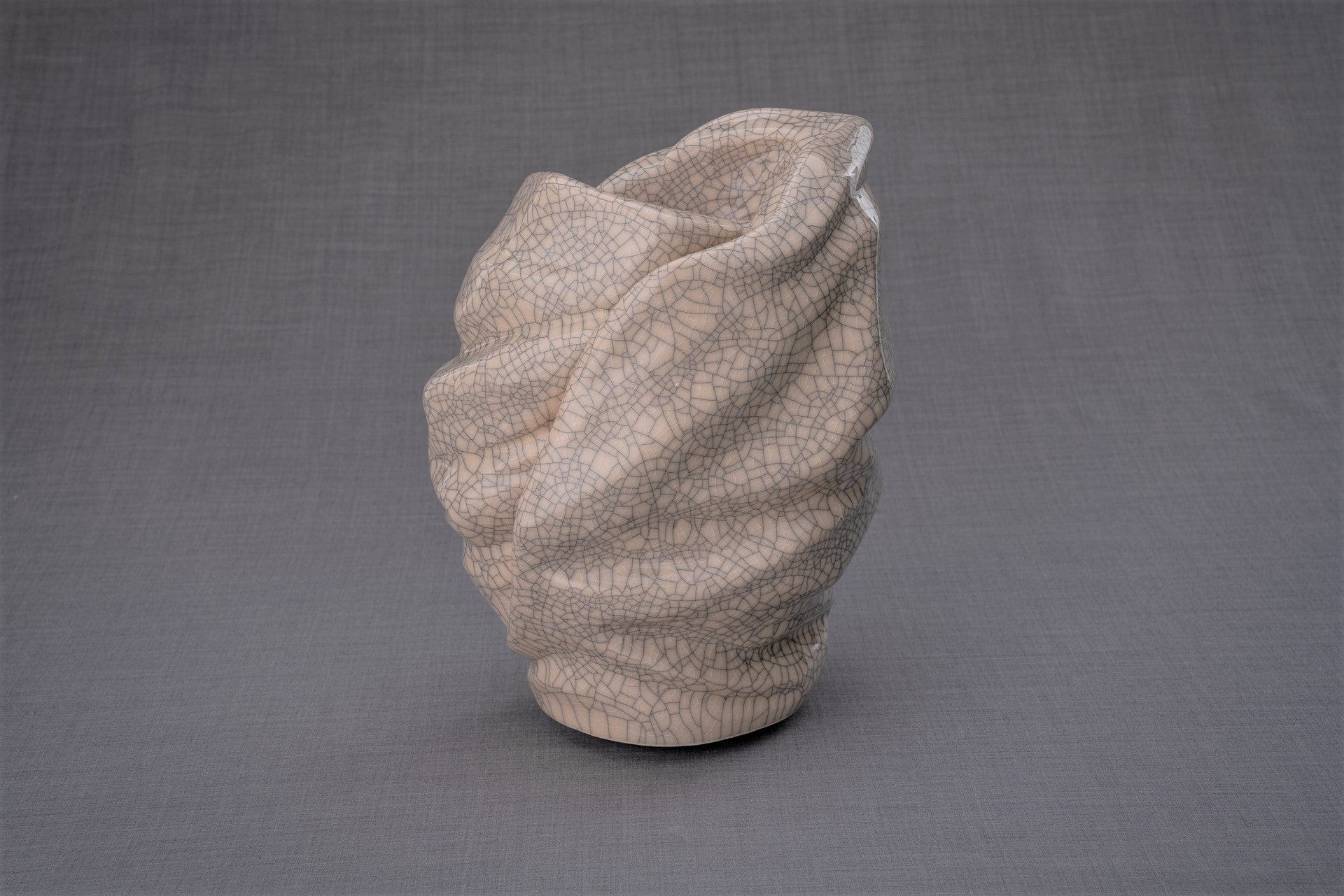 Pulvis Art Urns Adult Size Urn Handmade Cremation Urn for Ashes "Light" - Large | Craquelure | Ceramic