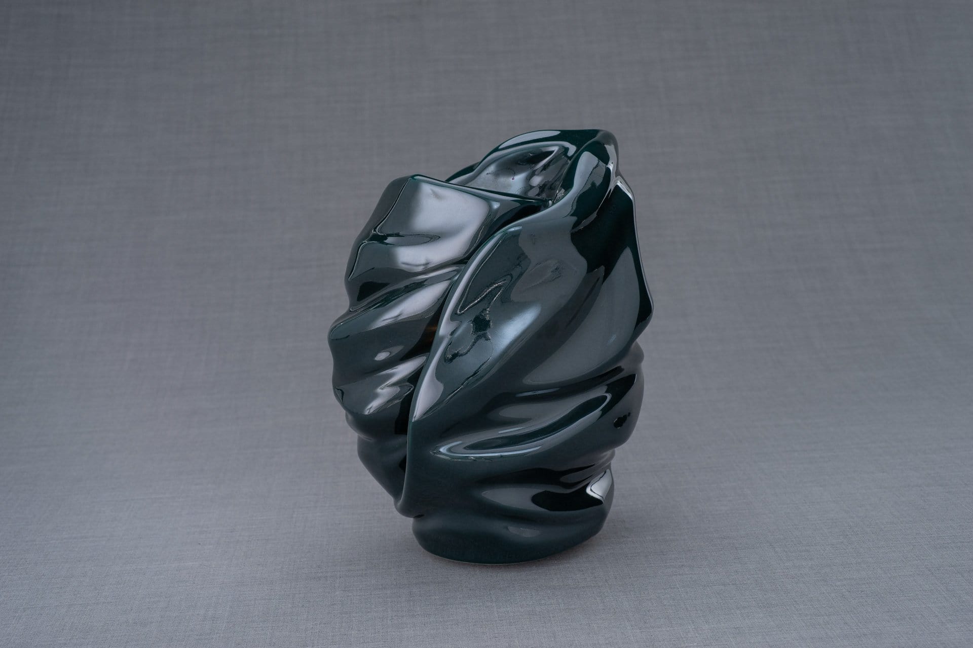 Light Handmade Cremation Urn for Ashes, size Large/Adult, color Oxide Green-Pulvis Art Urns