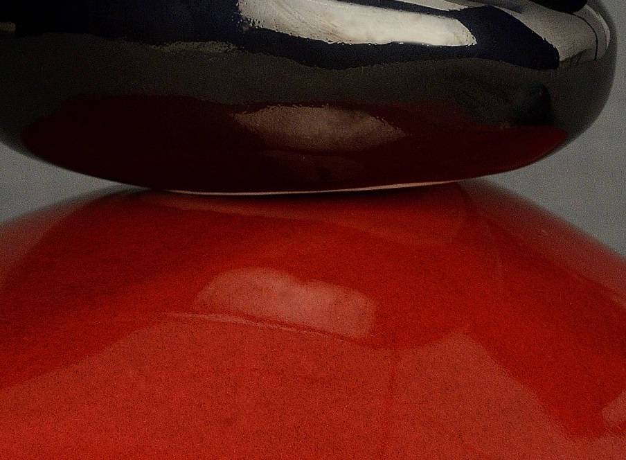 Stone Handmade Cremation Urn for Ashes, size Large/Adult, color Red-PulvisArtUrns-Pulvis Art Urns