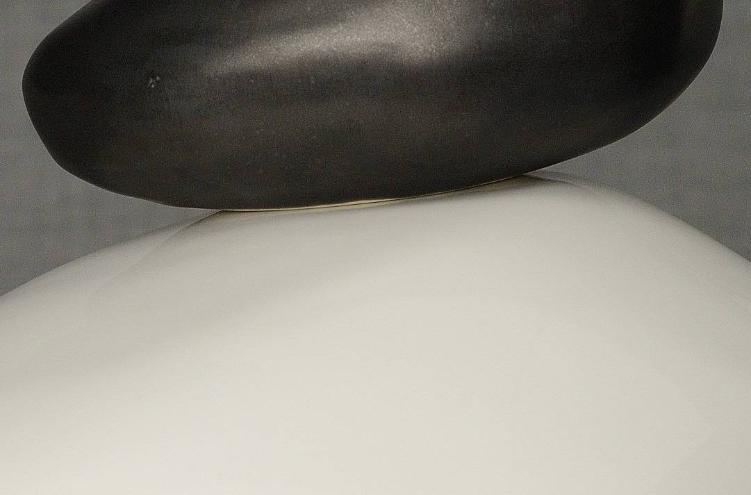 Stone Handmade Cremation Urn for Ashes, size Large/Adult, color White-PulvisArtUrns-Pulvis Art Urns