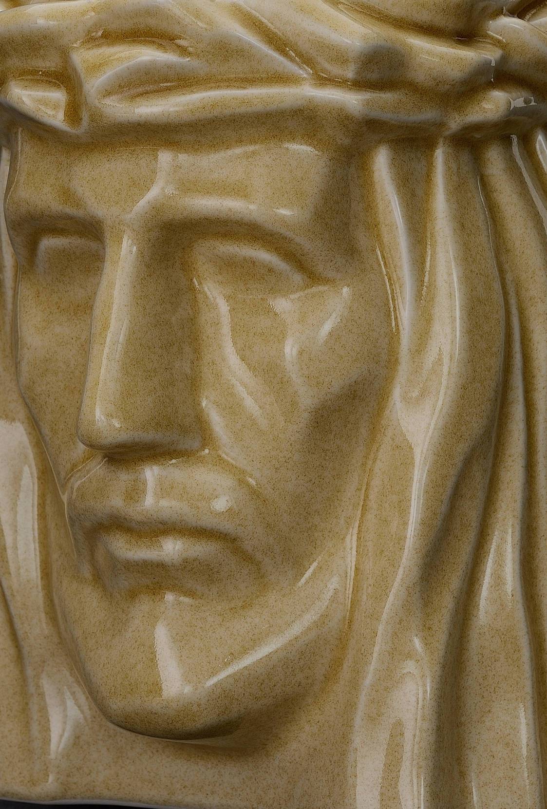 The Christ Handmade Cremation Urn for Ashes, size Large/Adult, color Light Sand-PulvisArtUrns-Pulvis Art Urns