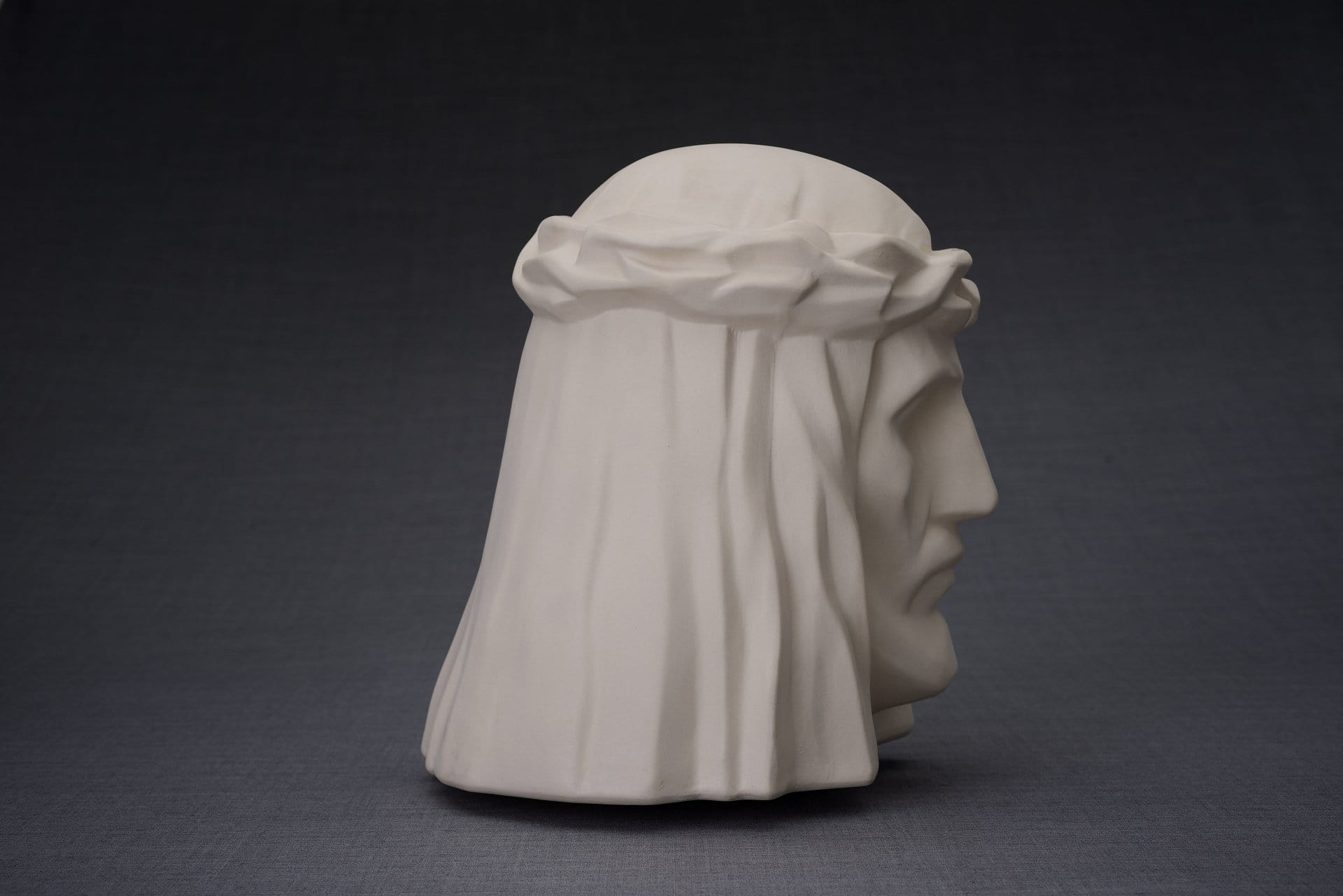The Christ Handmade Cremation Urn for Ashes, size Large/Adult, color Unglazed-Pulvis Art Urns