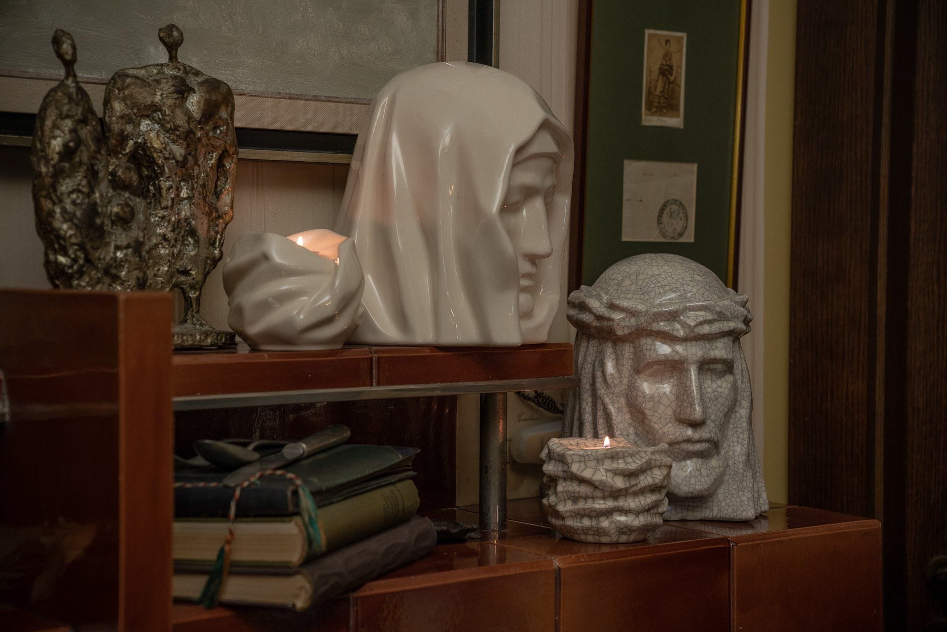 The Holy Mother Handmade Cremation Urn for Ashes, size Large/Adult,