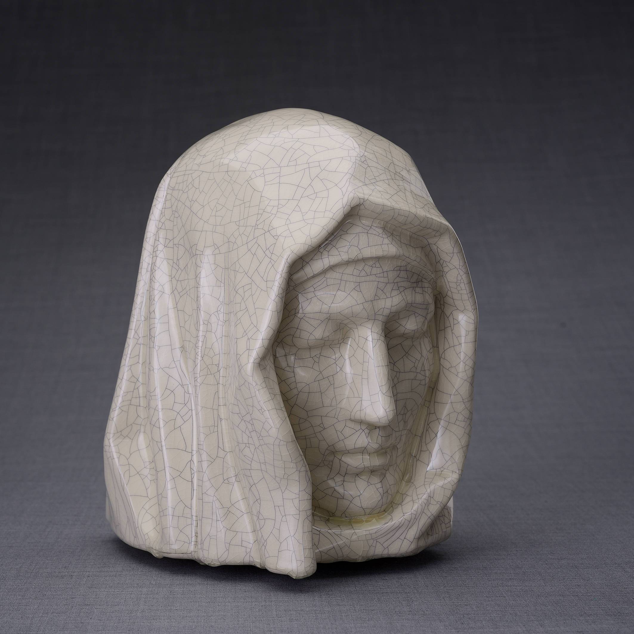 The Holy Mother Handmade Cremation Urn for Ashes, size Large/Adult, color Craquelure-PulvisArtUrns-Pulvis Art Urns
