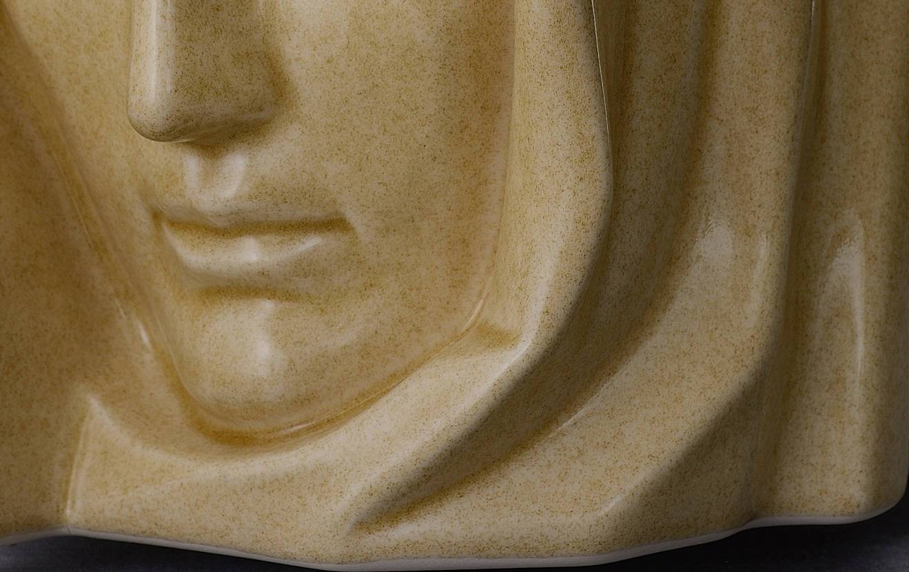 The Holy Mother Handmade Cremation Urn for Ashes, size Large/Adult, color Light Sand-PulvisArtUrns-Pulvis Art Urns