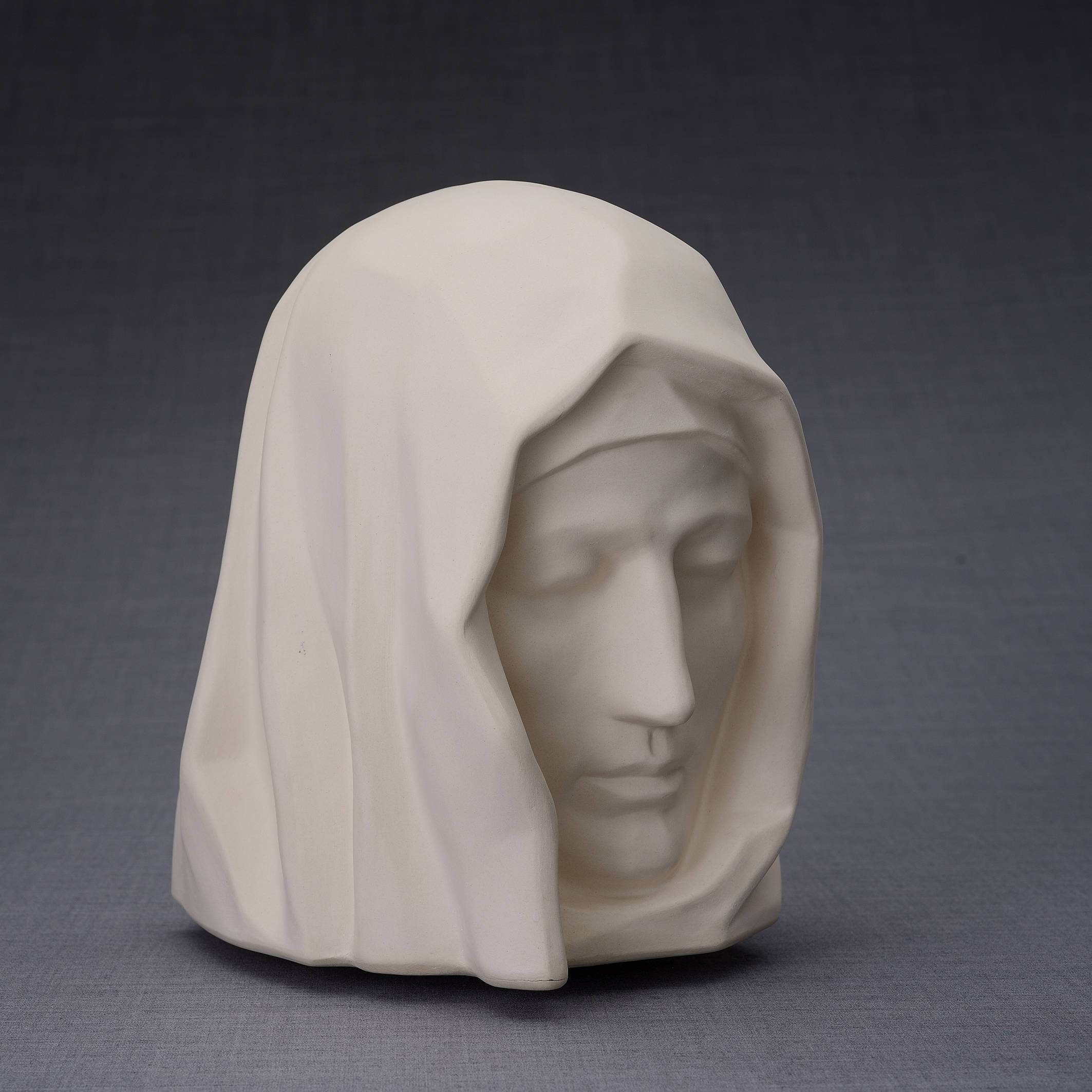 The Holy Mother Handmade Cremation Urn for Ashes, size Large/Adult, color Unglazed-PulvisArtUrns-Pulvis Art Urns