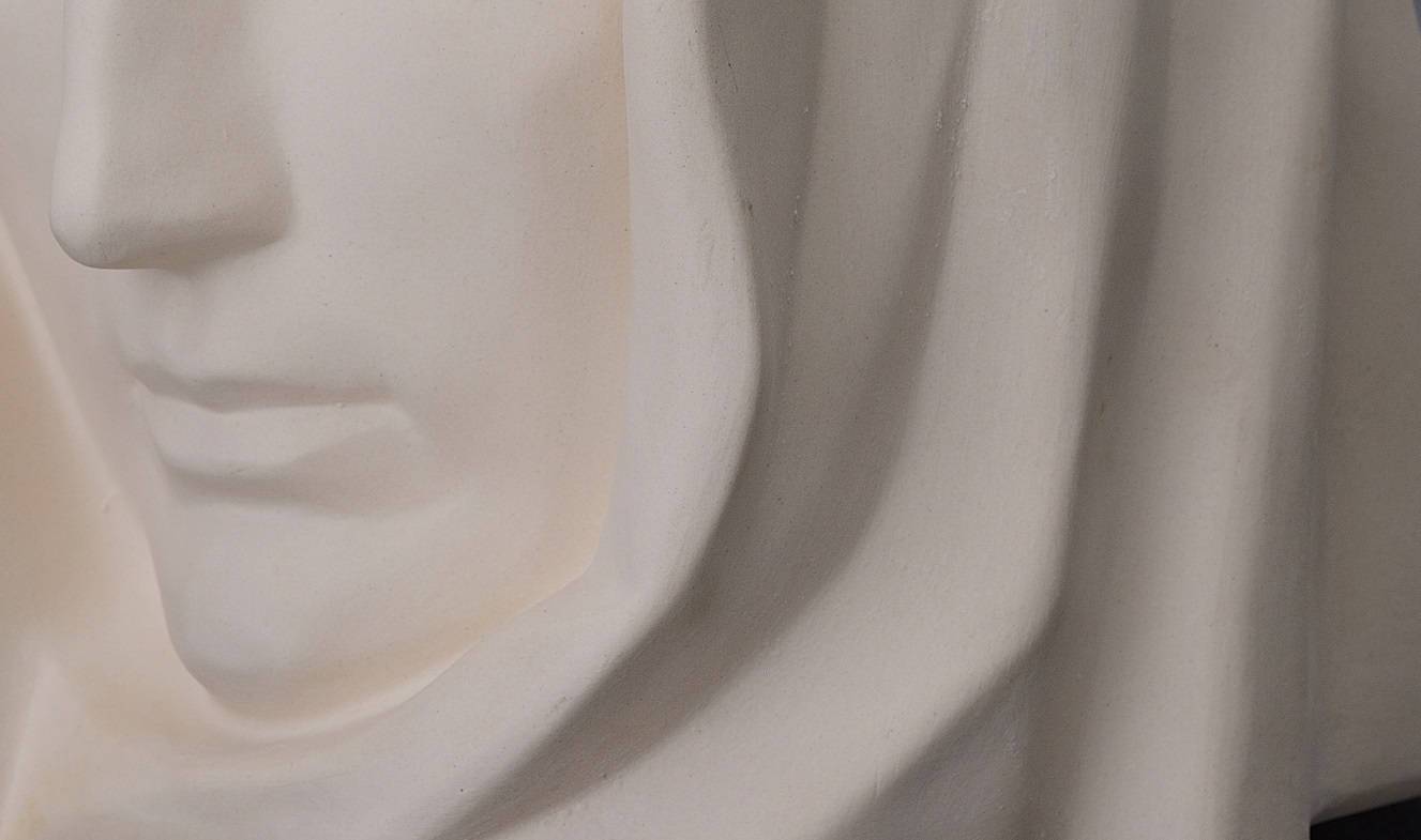 The Holy Mother Handmade Cremation Urn for Ashes, size Large/Adult, color Unglazed-PulvisArtUrns-Pulvis Art Urns