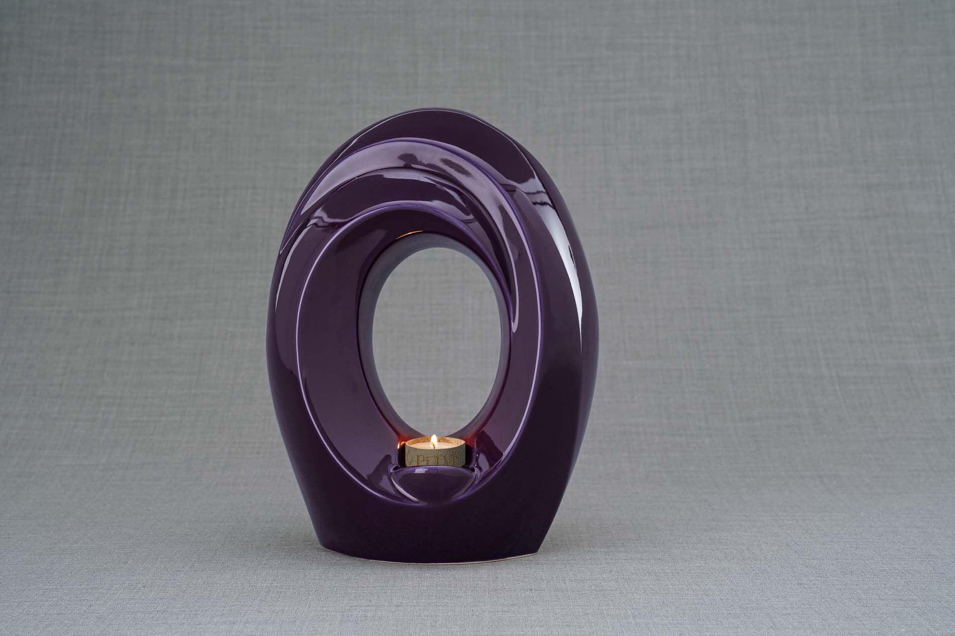 Pulvis Art Urns Adult Size Urn Handmade Cremation Urn for Ashes "The Passage" - Large | Violet | Ceramic
