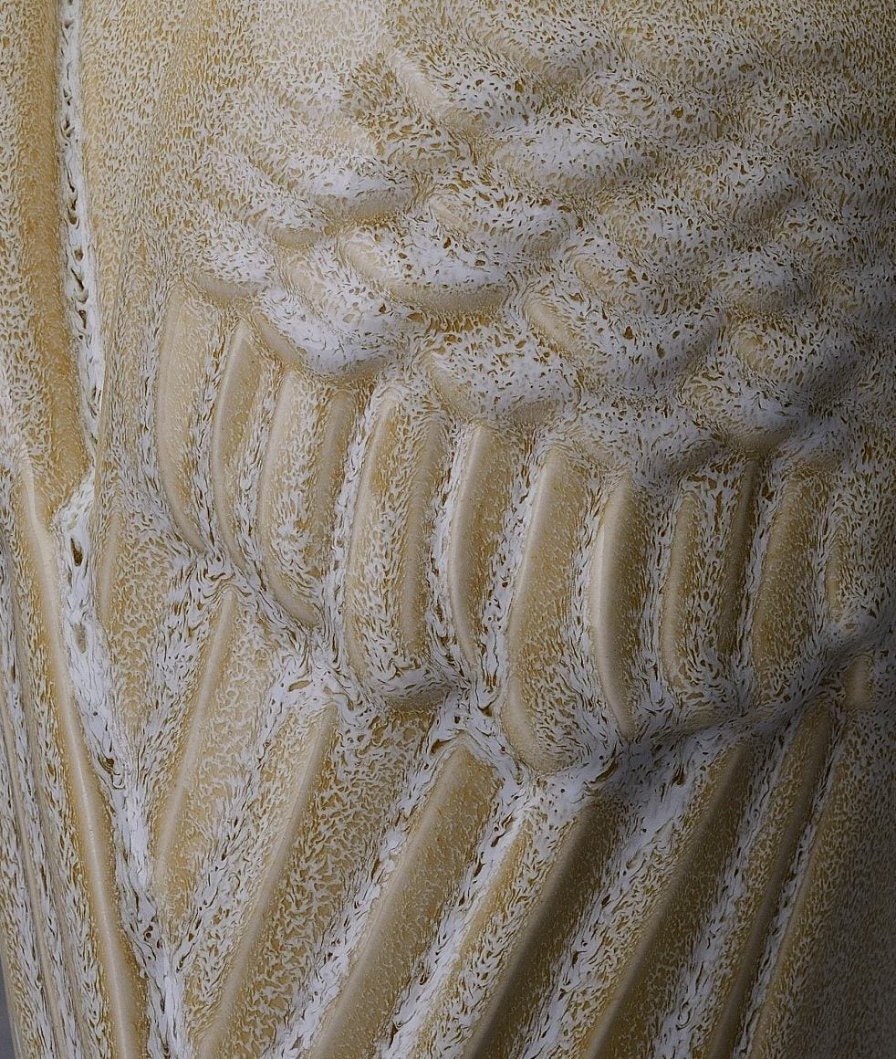 Wings Handmade Cremation Urn for Ashes, size Large/Adult, color Light Sand Melange-PulvisArtUrns-Pulvis Art Urns