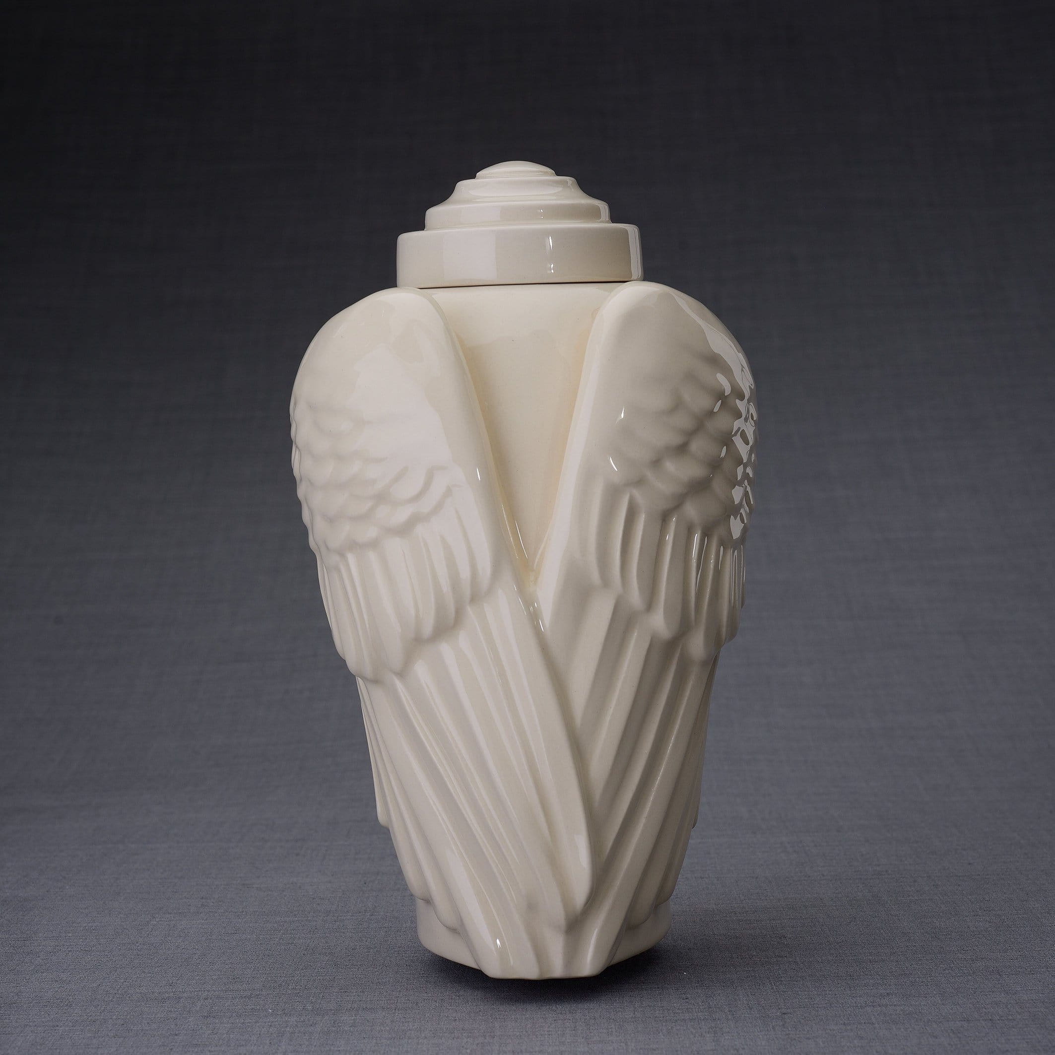 Wings Handmade Cremation Urn for Ashes, size Large/Adult, color Transparent-PulvisArtUrns-Pulvis Art Urns