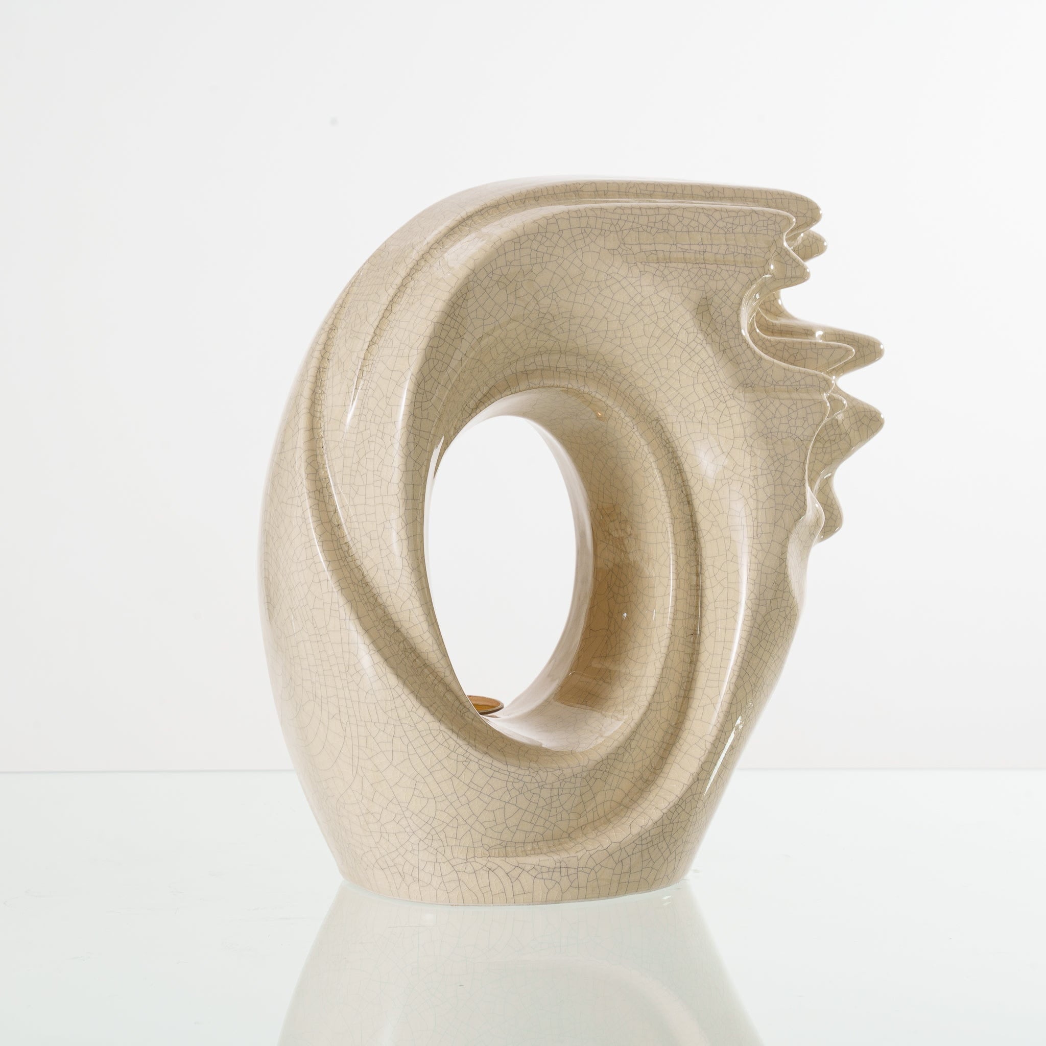 Handmade Cremation Urn "Zephyr" - Adult Ceramic Urn | Craquelure