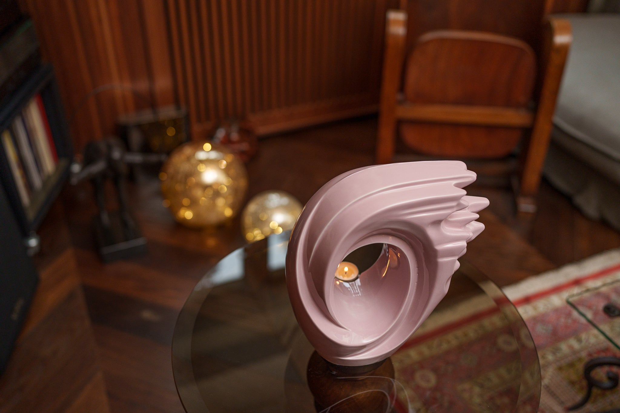 Pulvis Art Urns Adult Size Urn Handmade Cremation Urn "Zephyr" - Adult Ceramic Urn | Pink