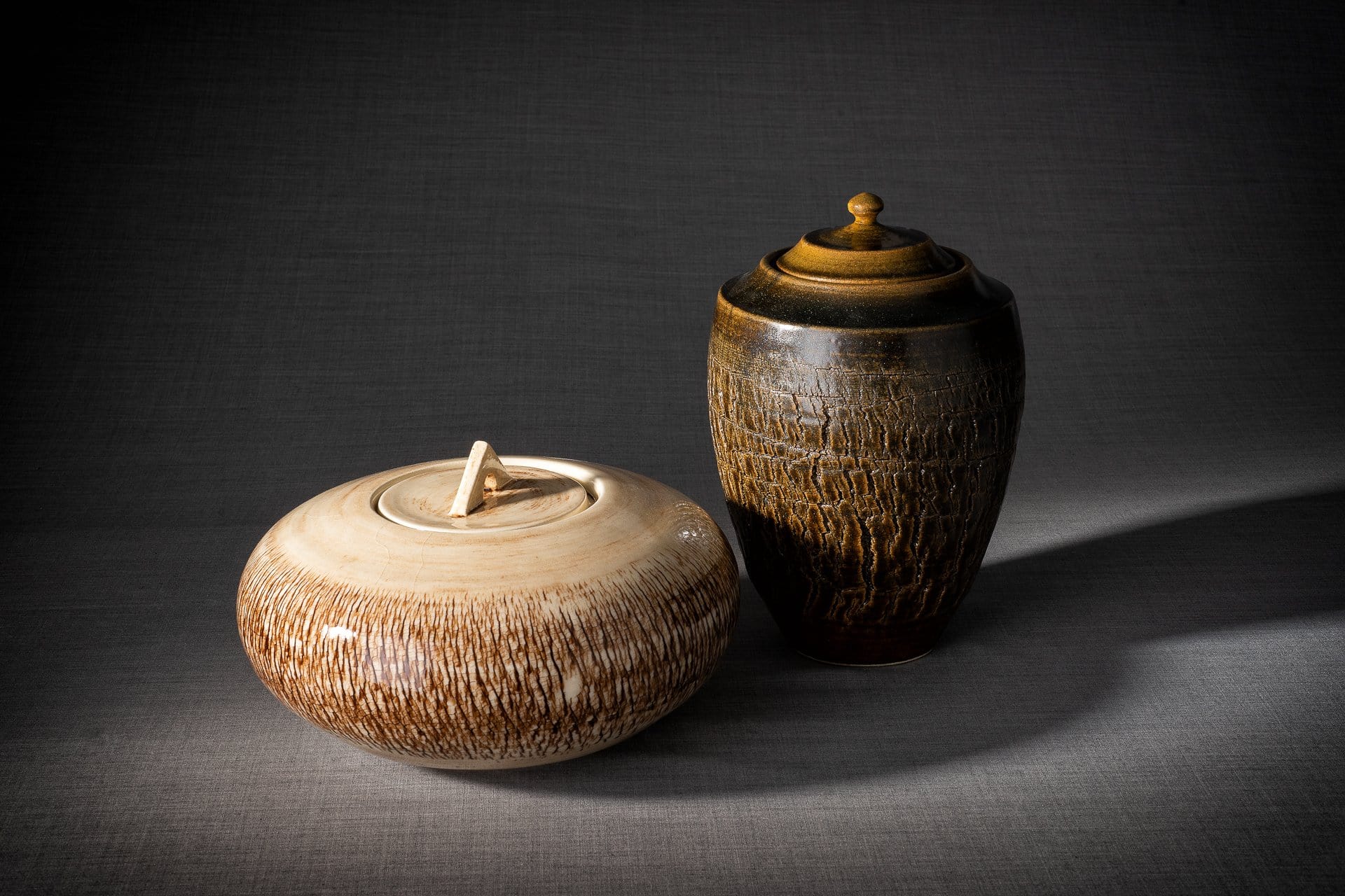 Ceramic Art Urn for Ashes - handmade on a pottery wheel by Pulvis Art Urns