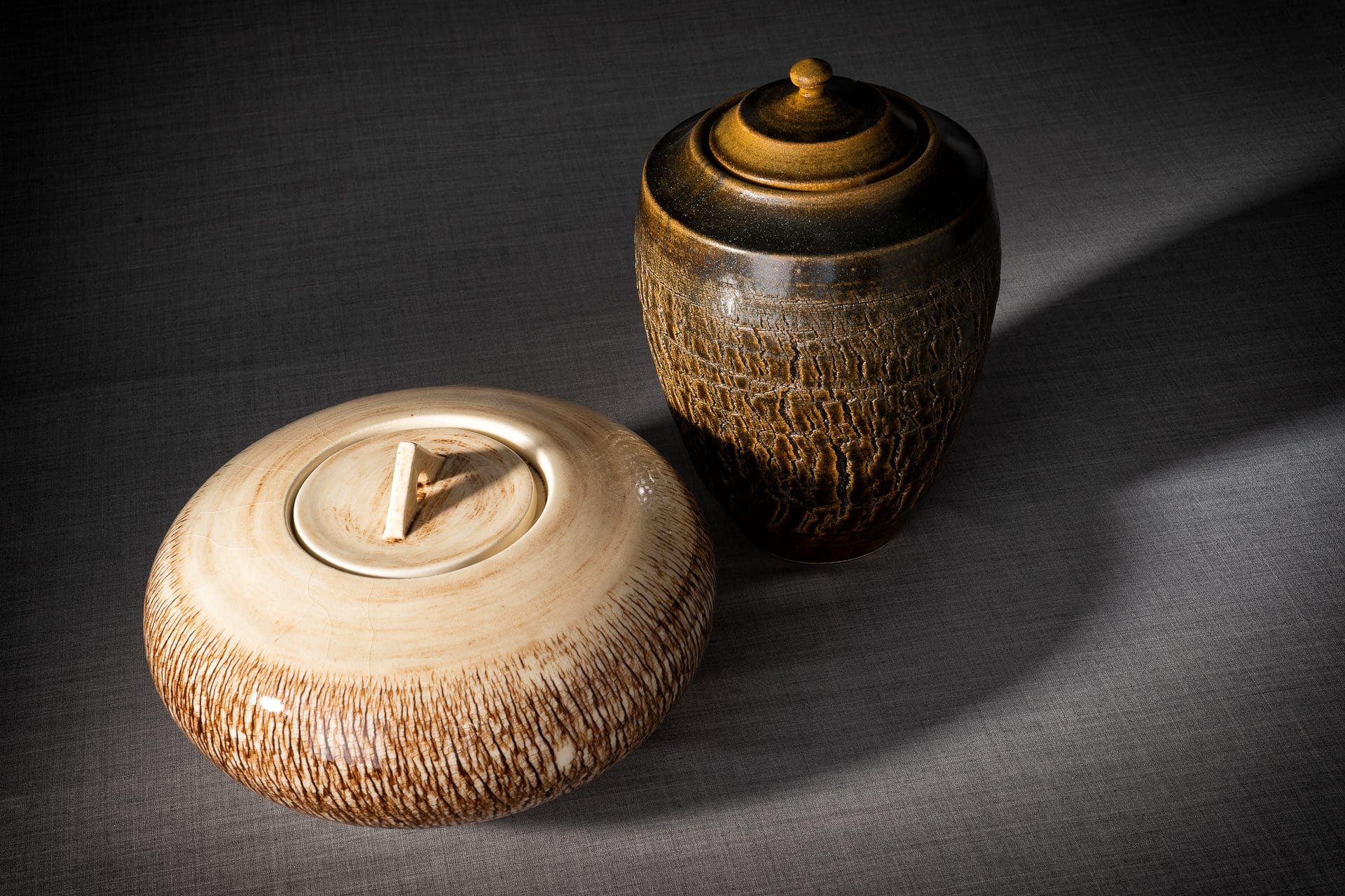 Ceramic Art Urn for Ashes - handmade on a pottery wheel by Pulvis Art Urns