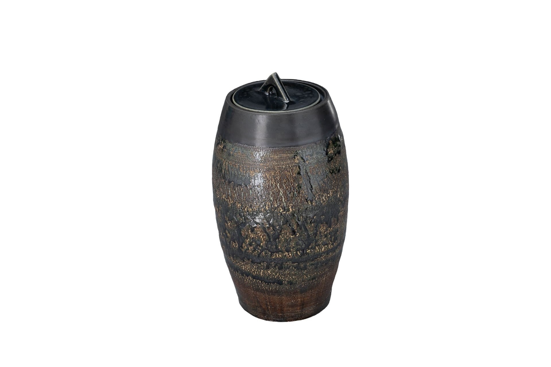 Ceramic Art Urn for Ashes - handmade on a pottery wheel by Pulvis Art Urns