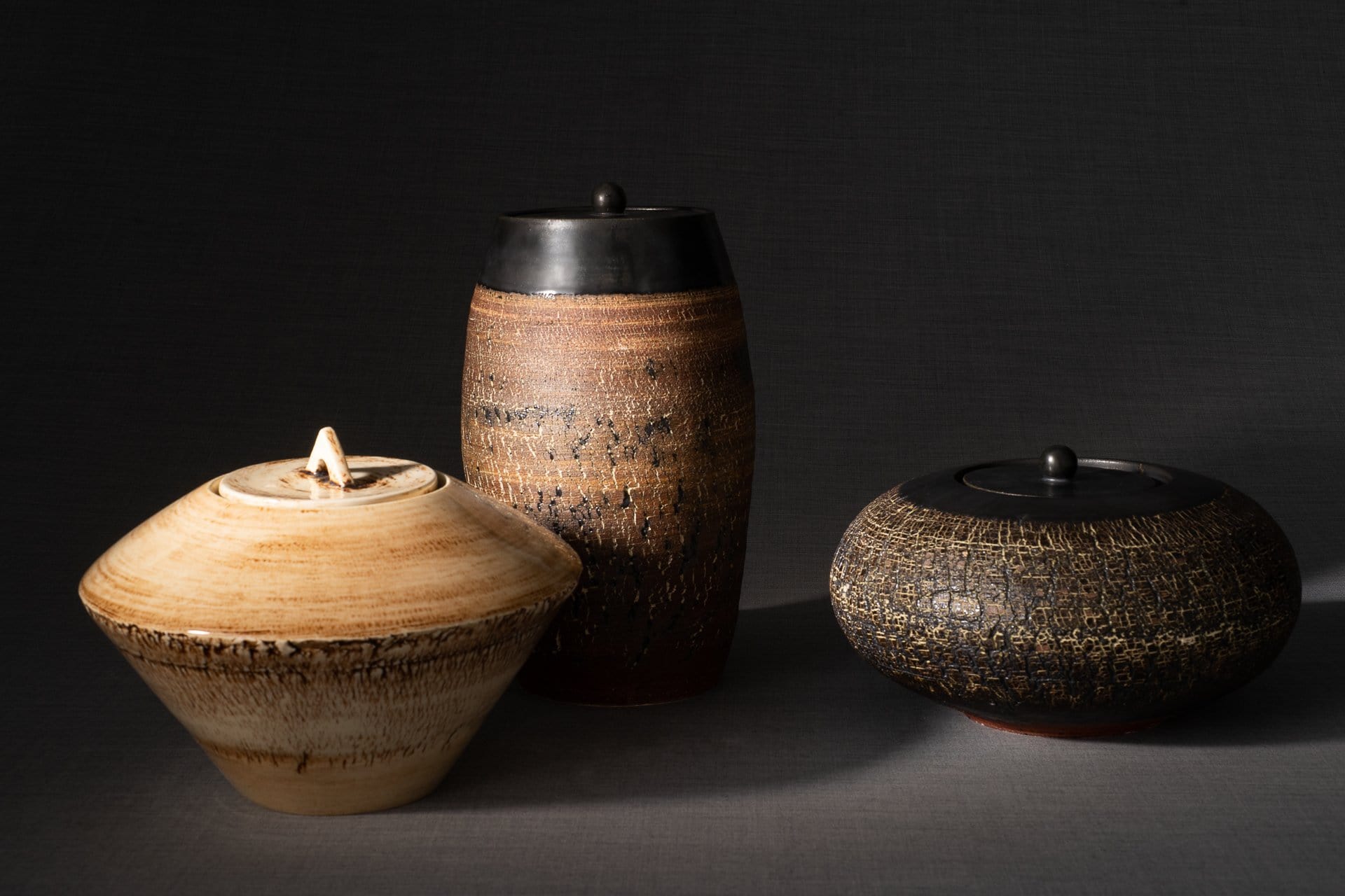 Ceramic Art Urn for Ashes - handmade on a pottery wheel by Pulvis Art Urns