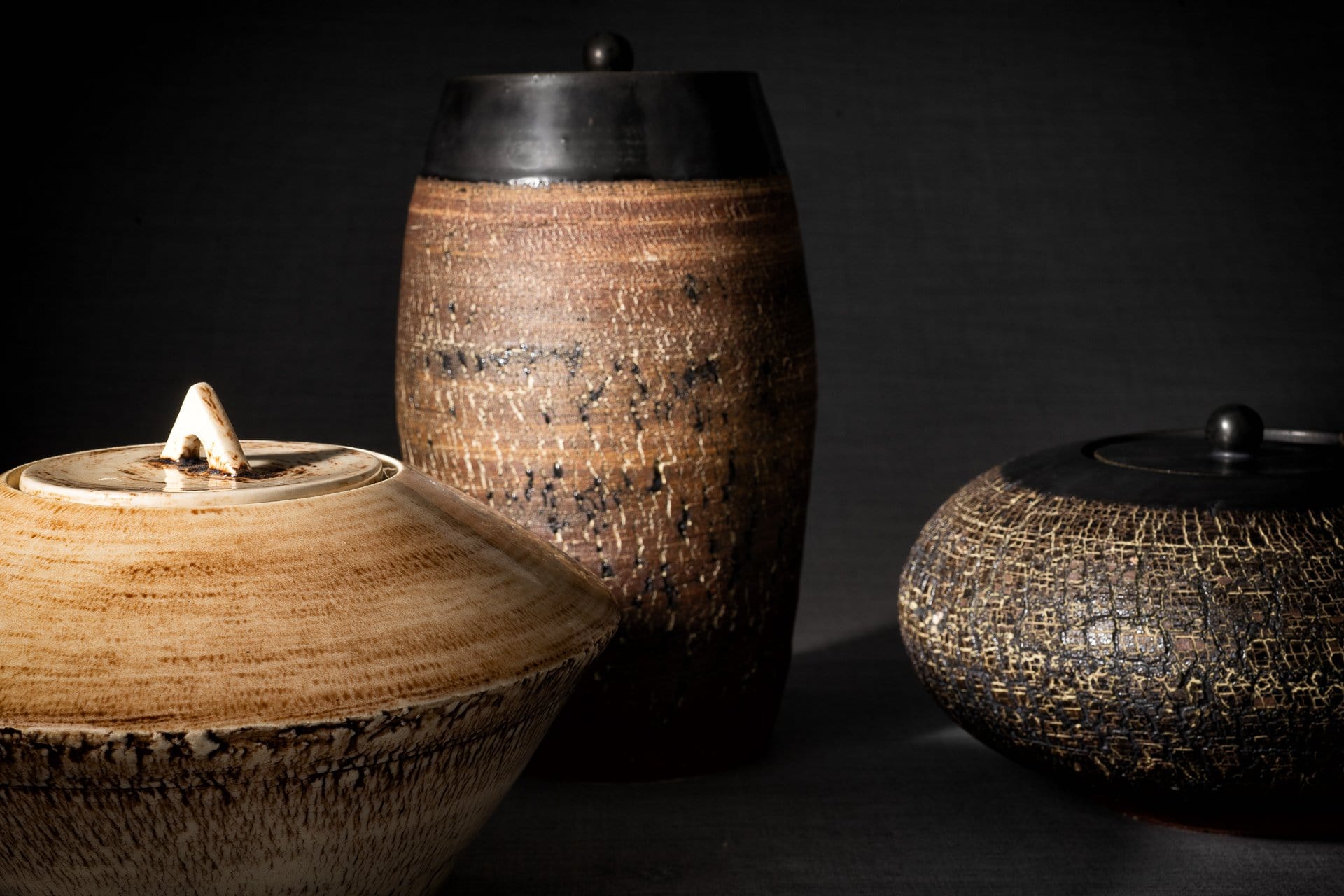 Ceramic Art Urn for Ashes - handmade on a pottery wheel by Pulvis Art Urns