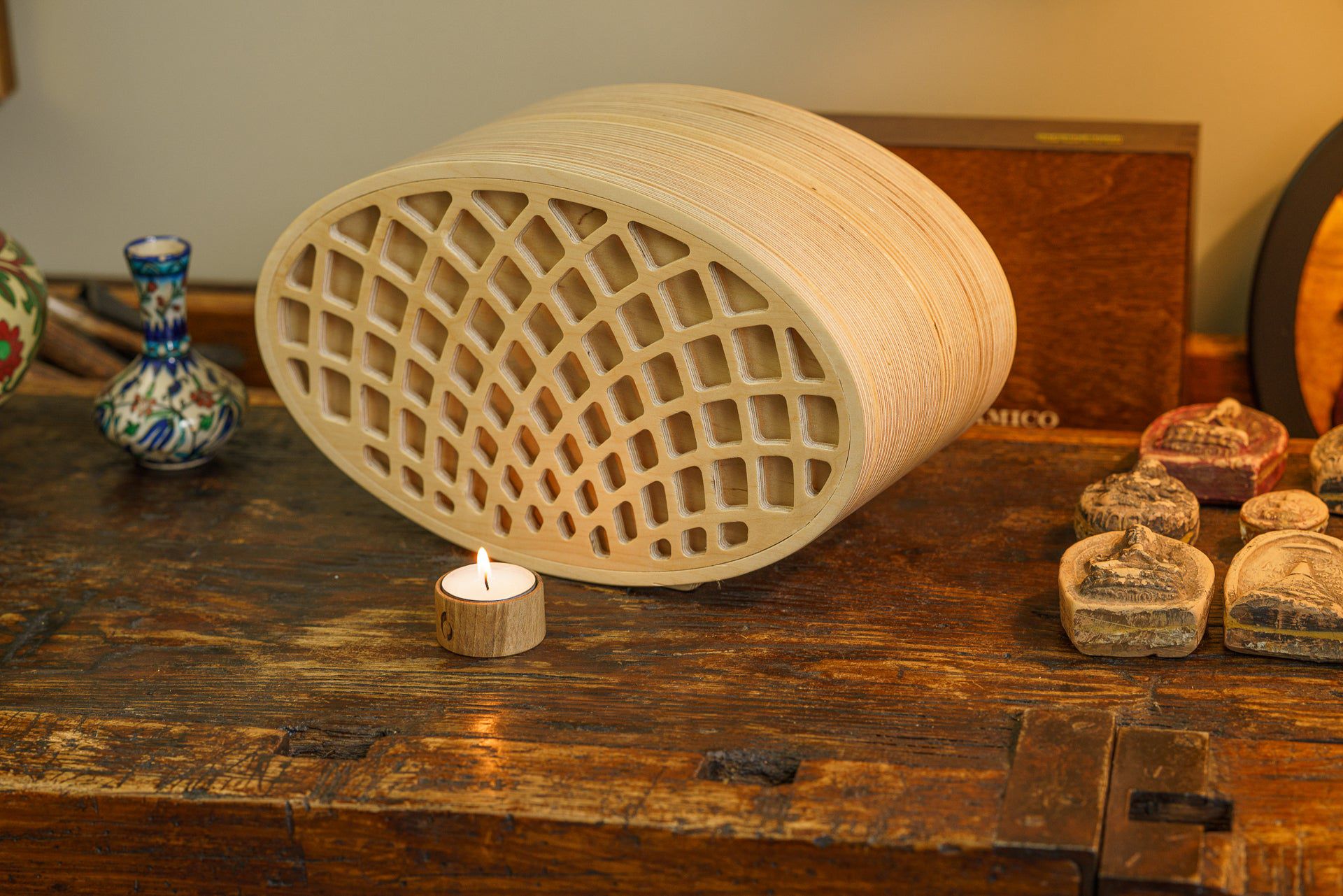 Pulvis Art Urns Adult Size Urn Wooden Cremation Urn "Remembrance" - Handmade