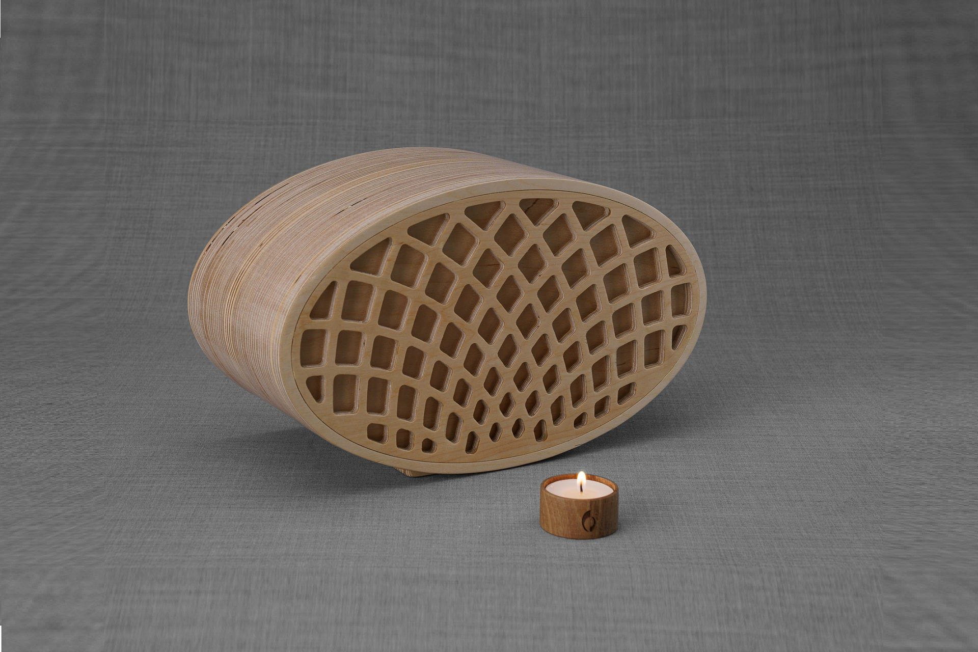 Pulvis Art Urns Adult Size Urn Wooden Cremation Urn "Remembrance" - Handmade - Rhomb